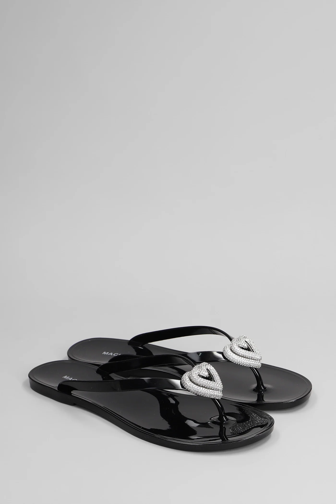 Flats in black PVC