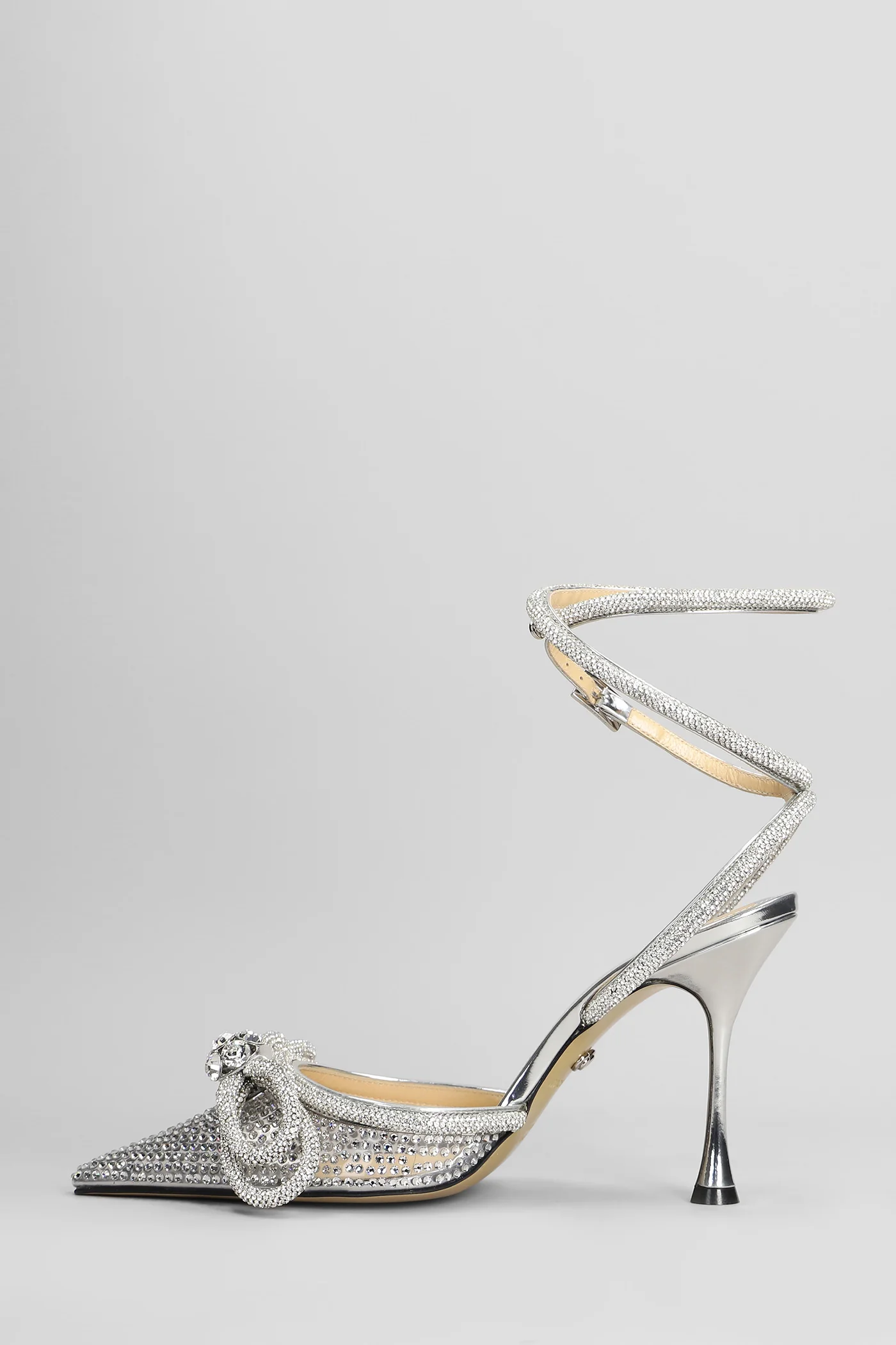 Pumps in silver PVC - Image 3