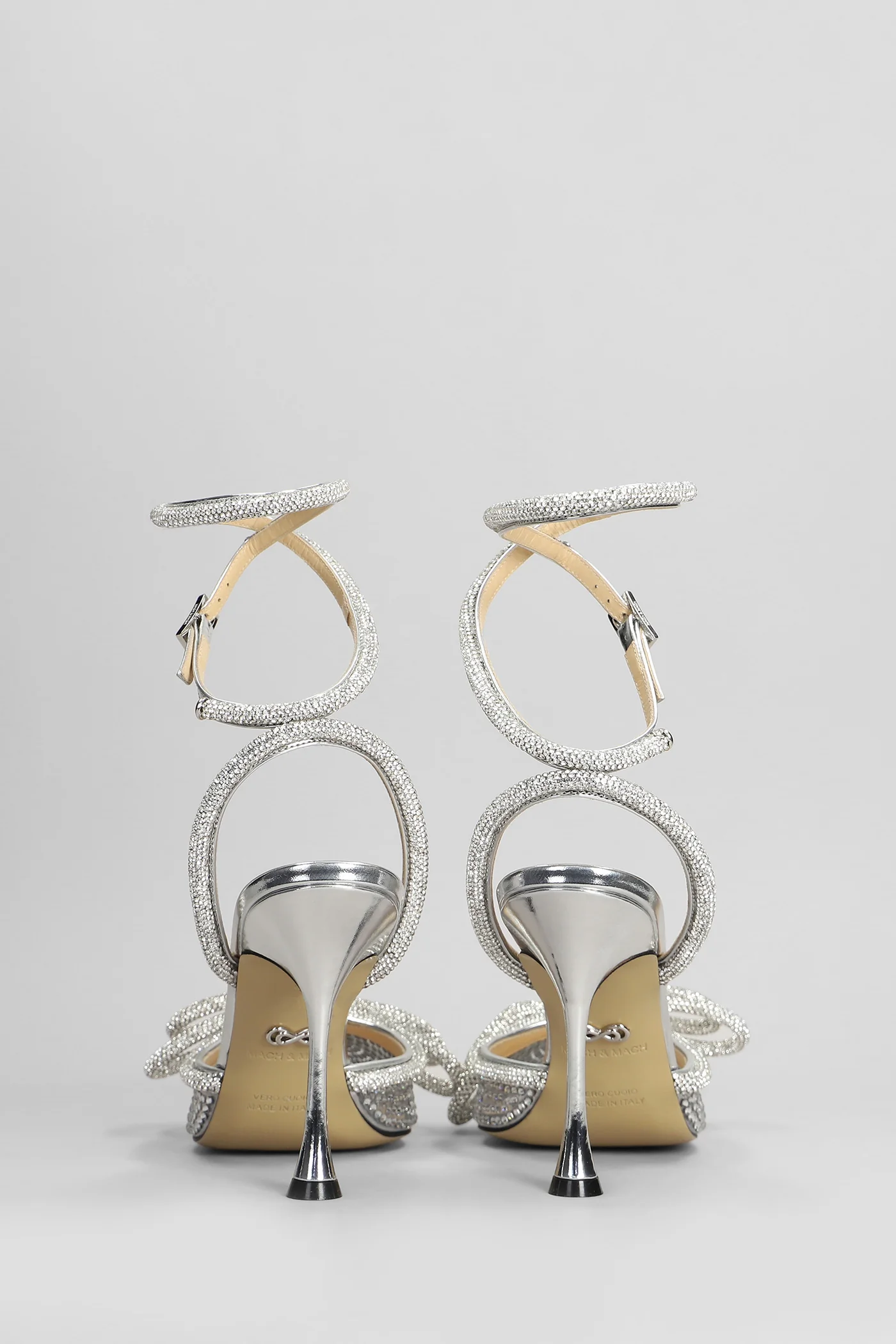 Pumps in silver PVC - Image 4