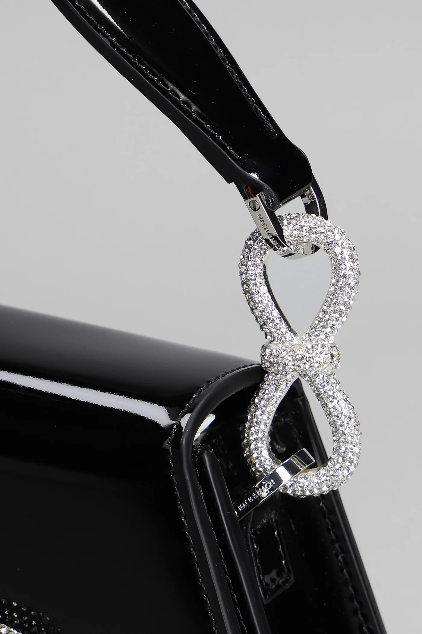 Samantha Hand bag in black patent leather - Image 4