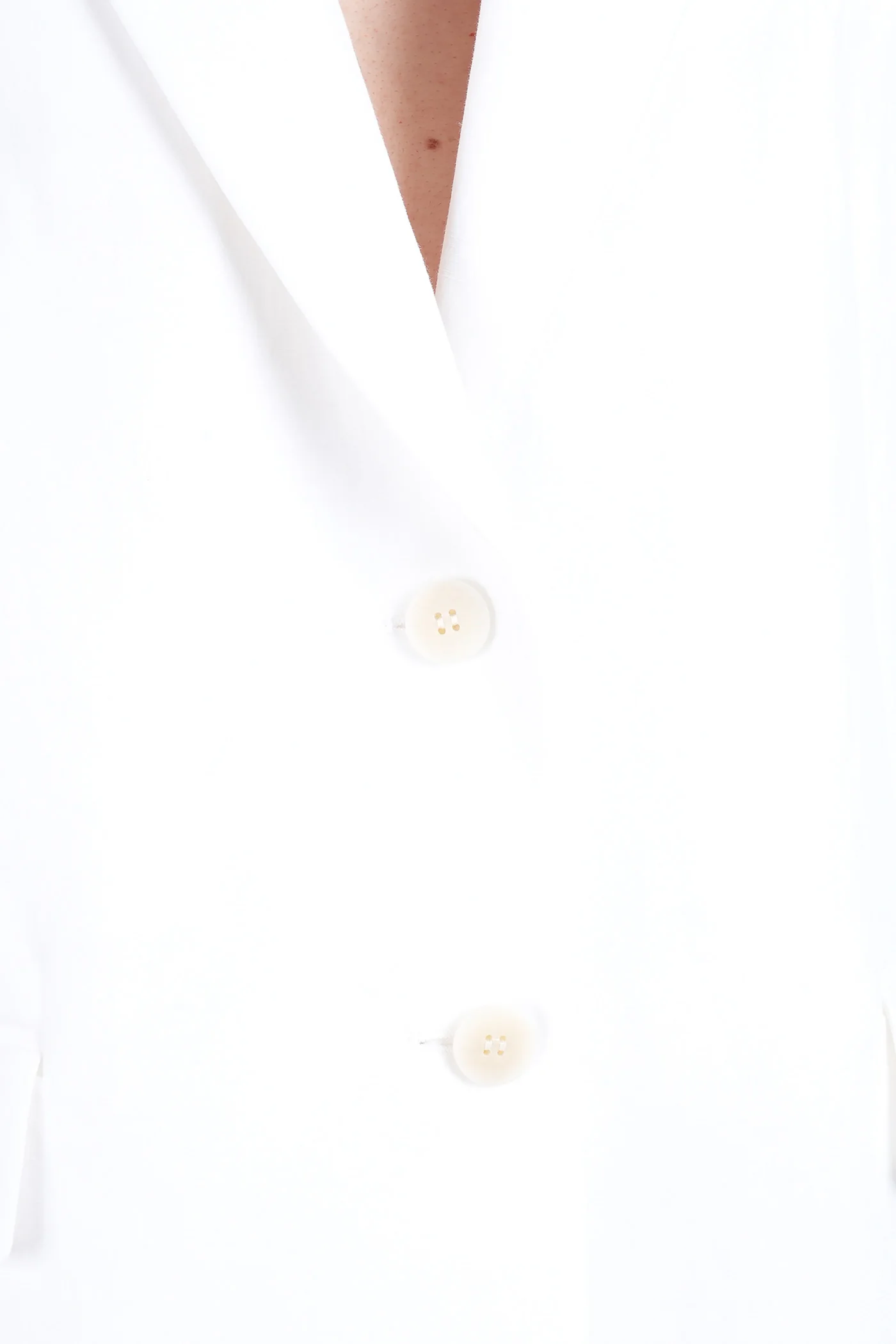Blazer 01 Blazer in white viscose - Image 5