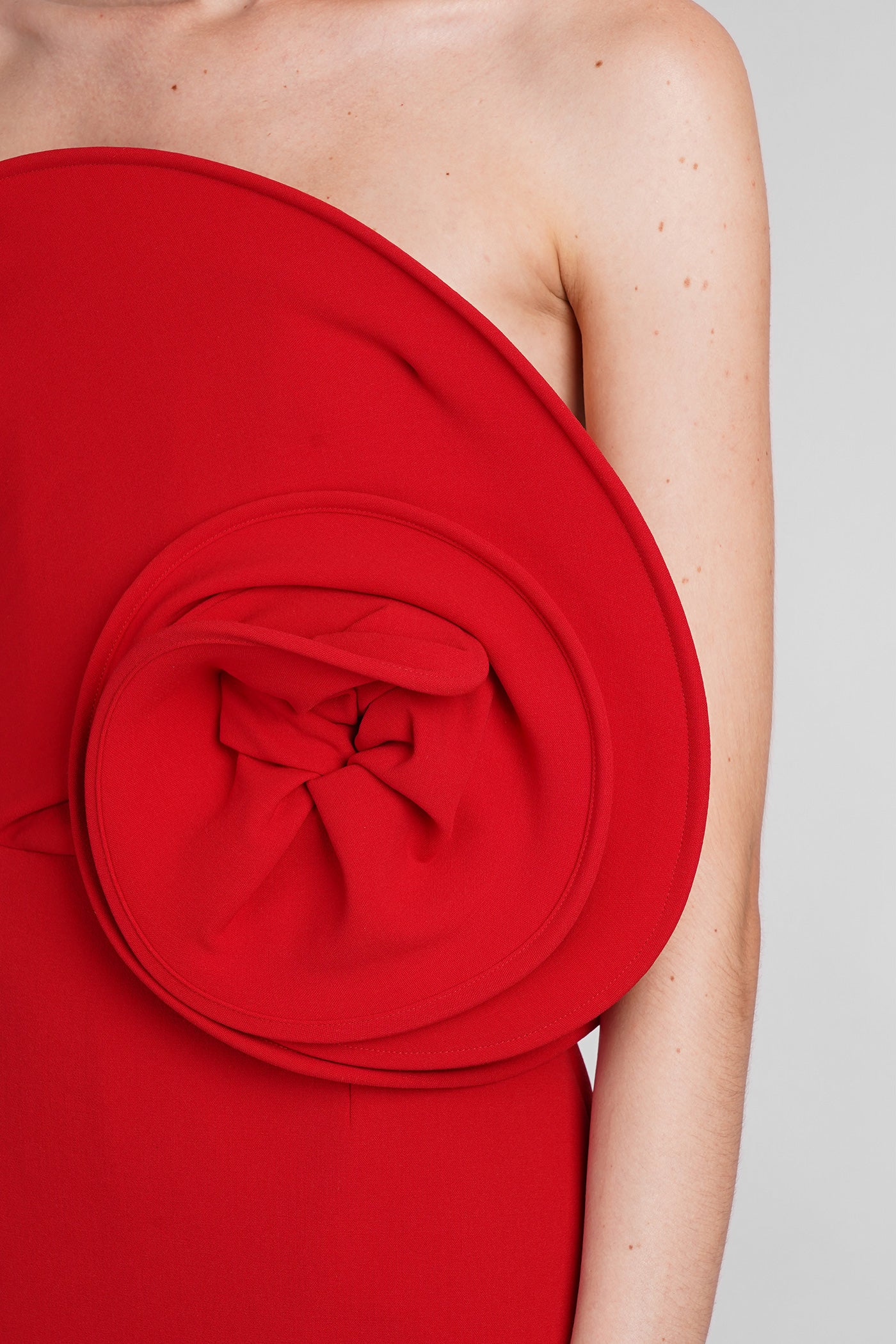Dress woman in red wool - Image 5