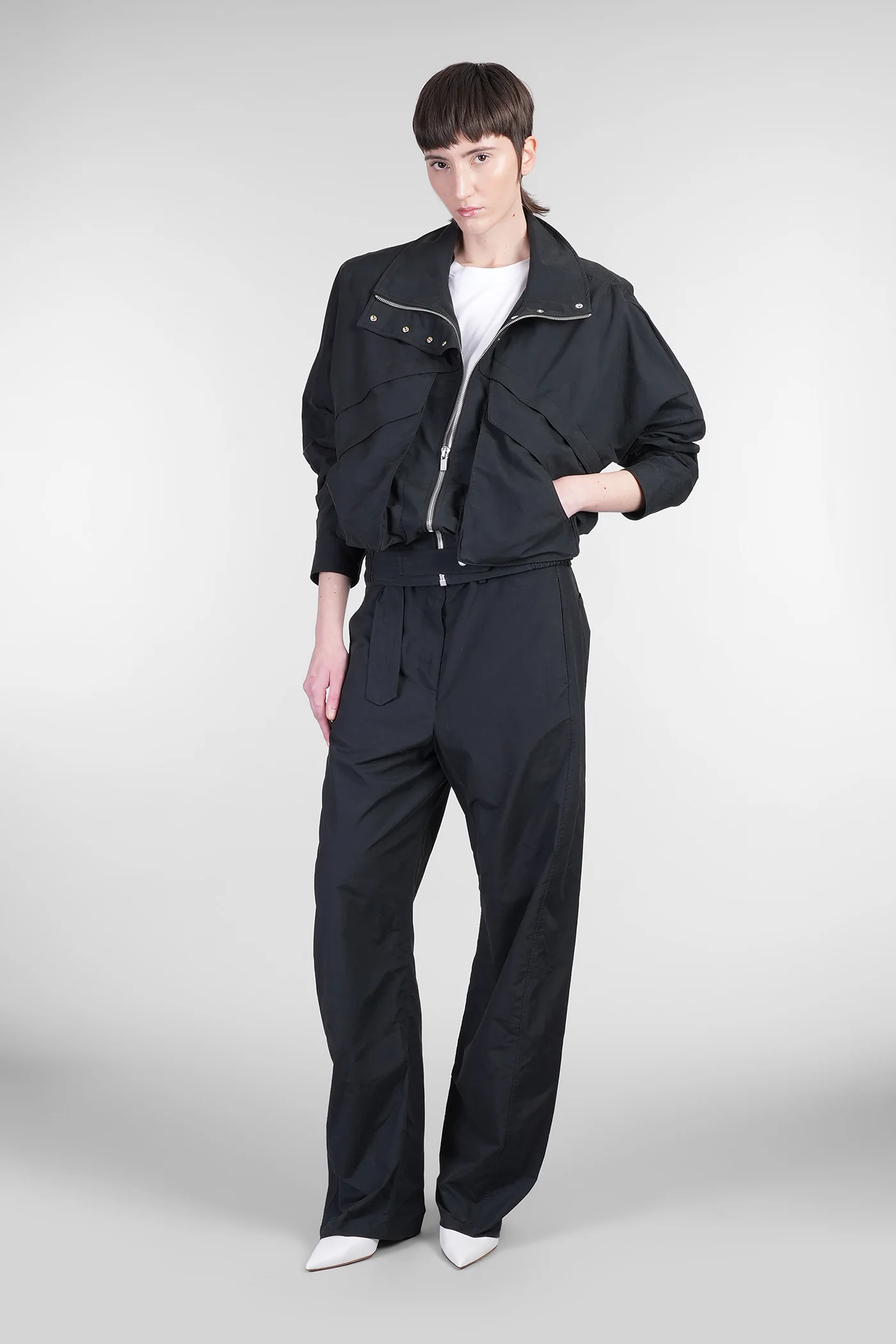 Jacket 03 Casual jacket in black cotton - Image 2