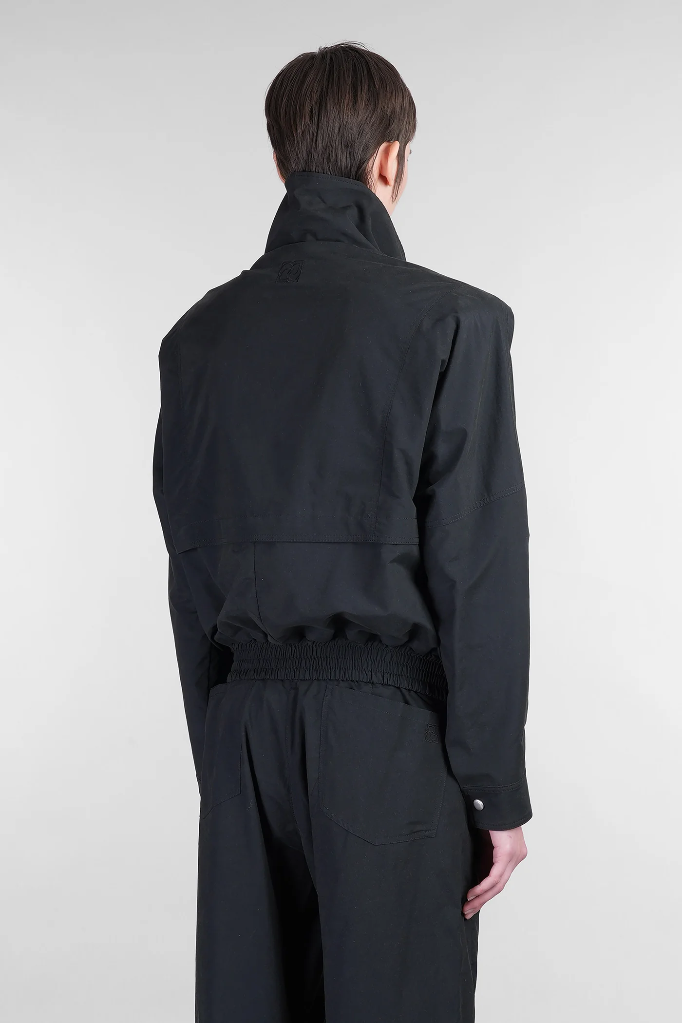 Jacket 03 Casual jacket in black cotton - Image 3
