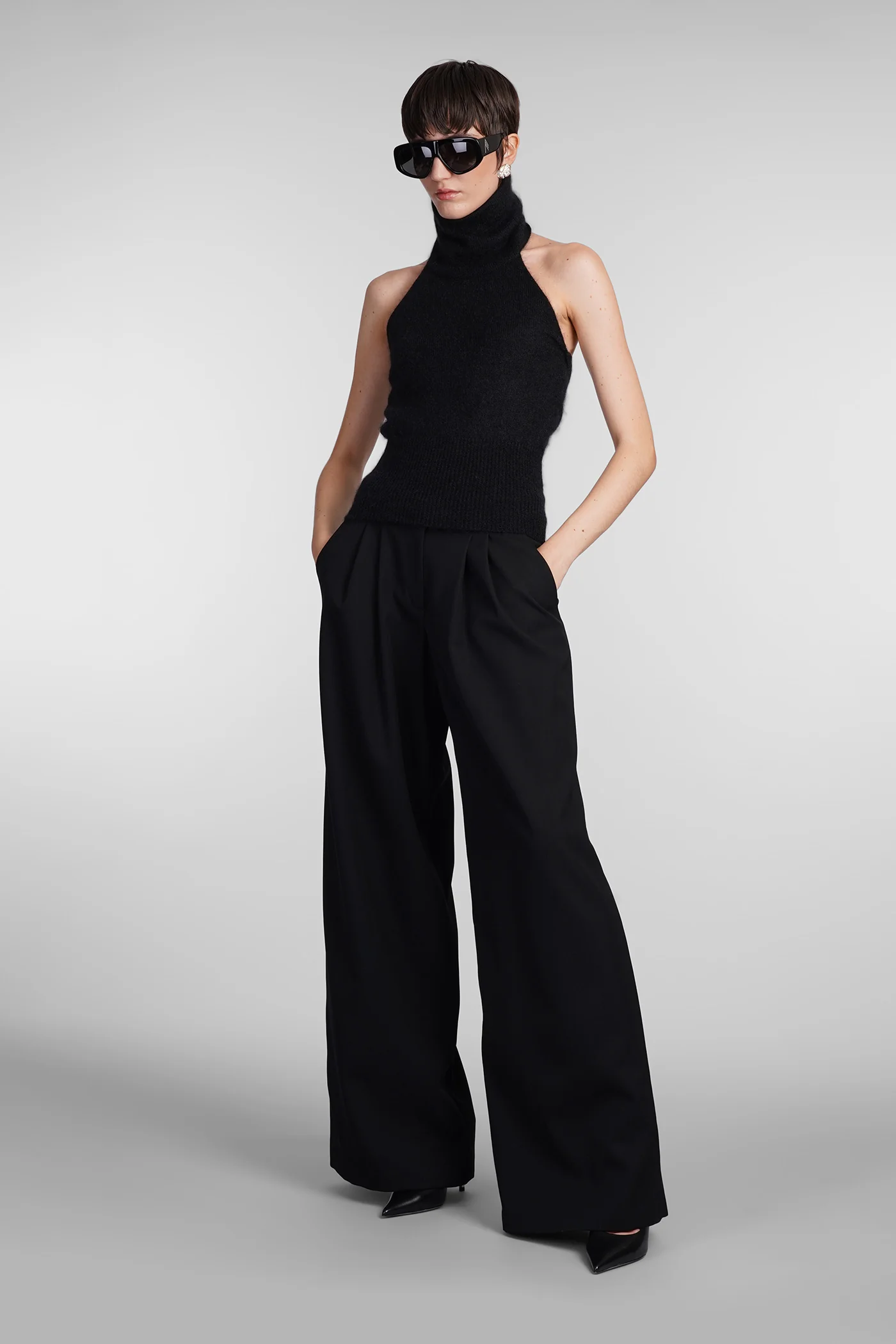 Knitwear in black wool - Image 2