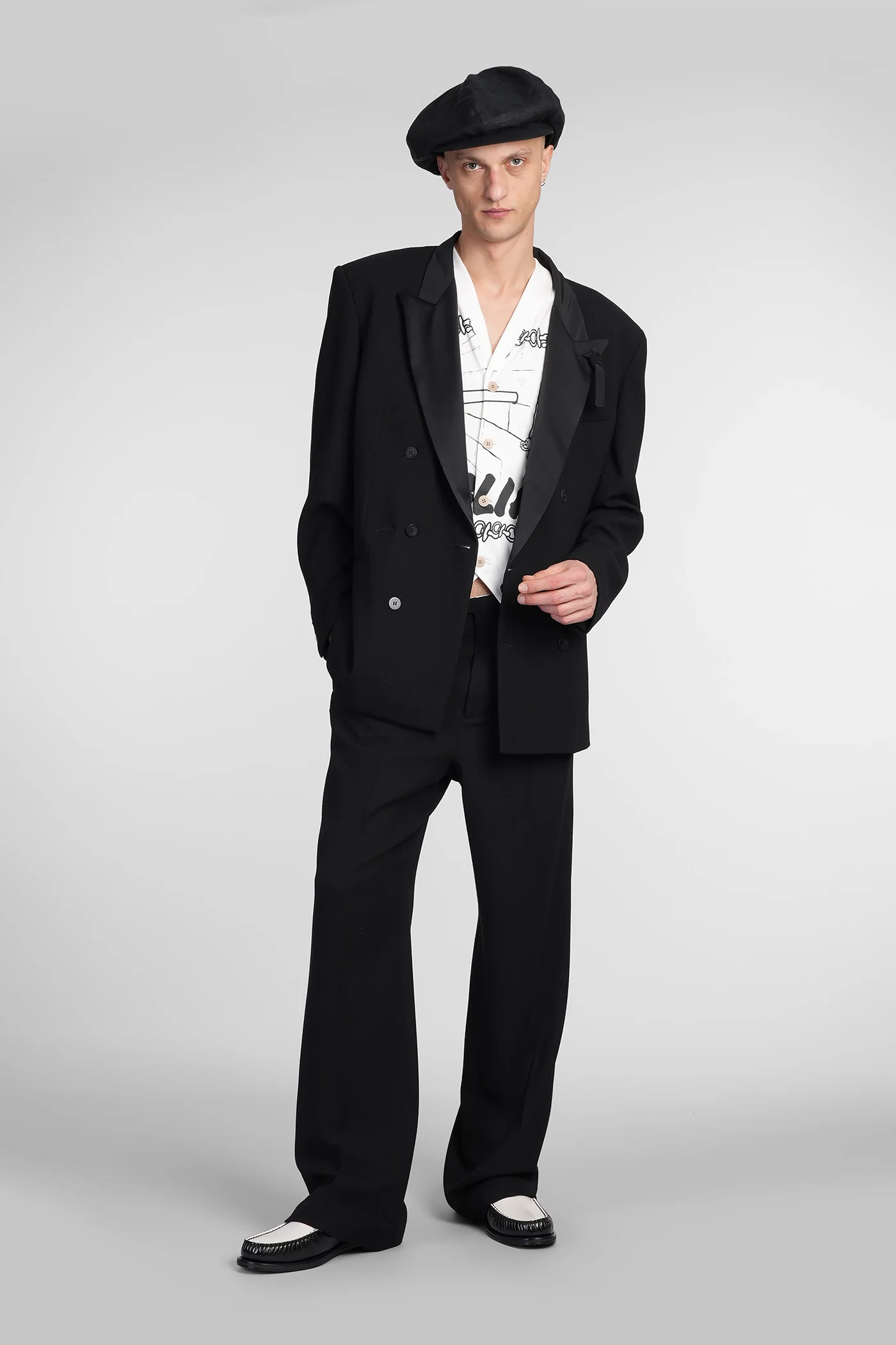 Blazer in black wool - Image 2