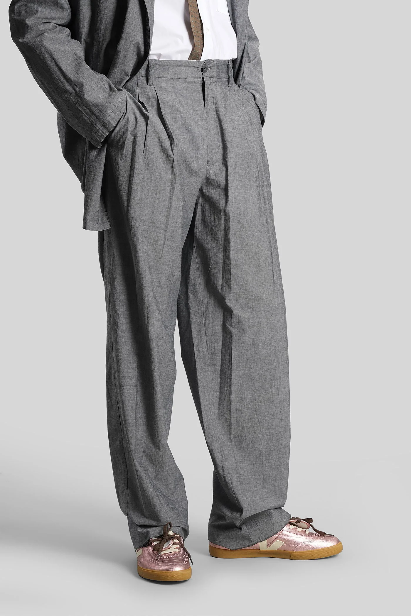 Pants in grey cotton - Image 4