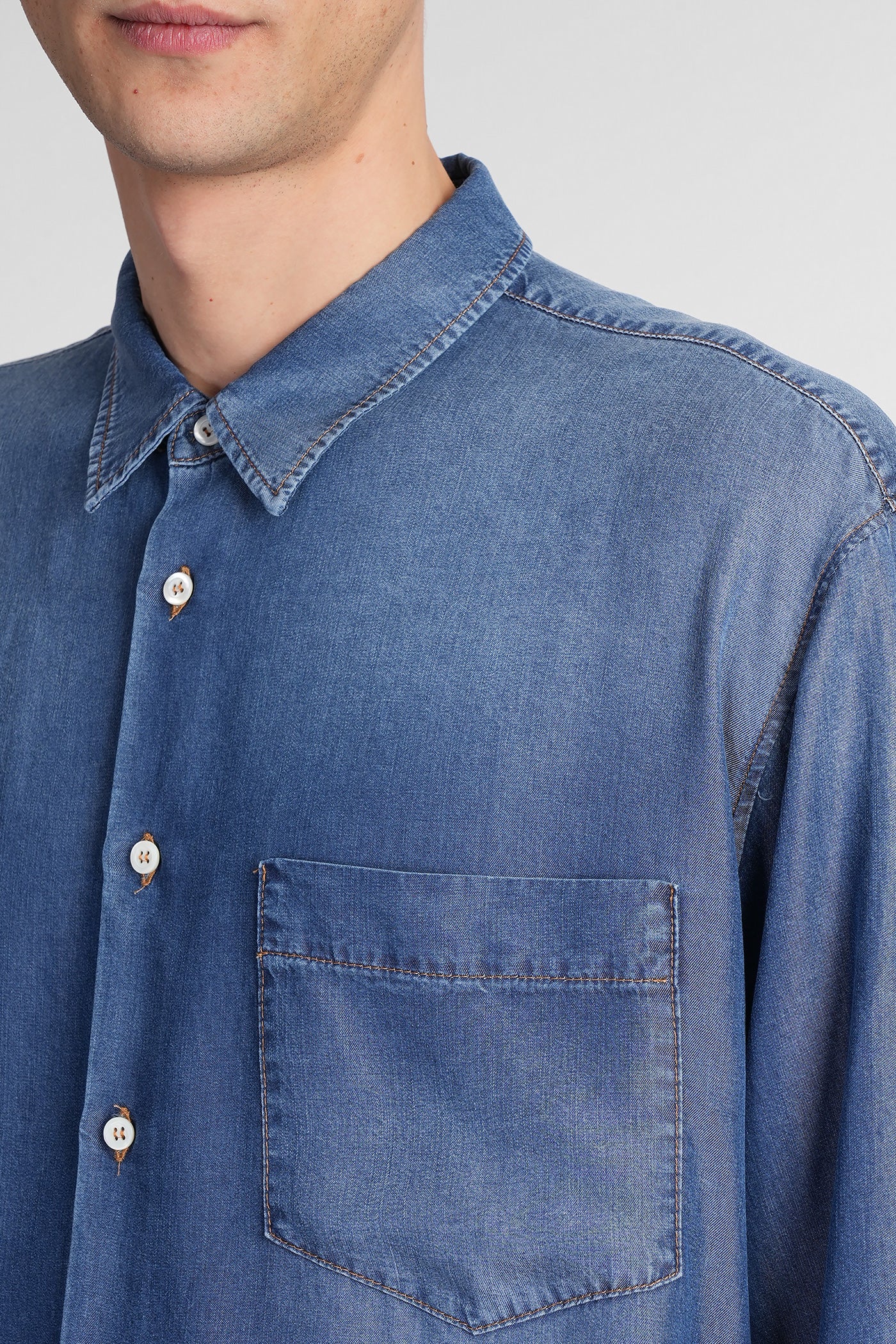 Shirt in blue denim - Image 5