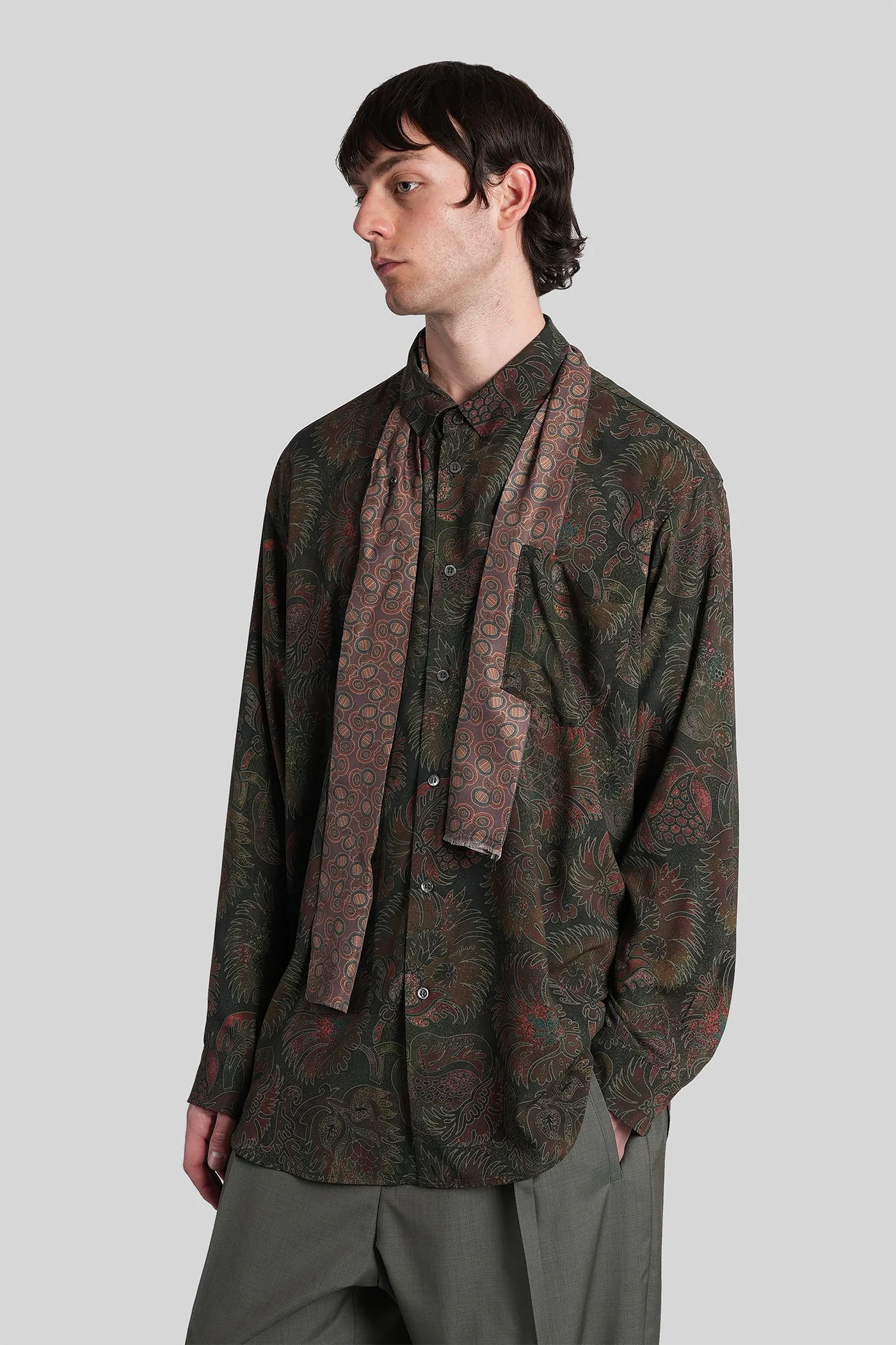 Shirt in multicolor viscose - Image 4