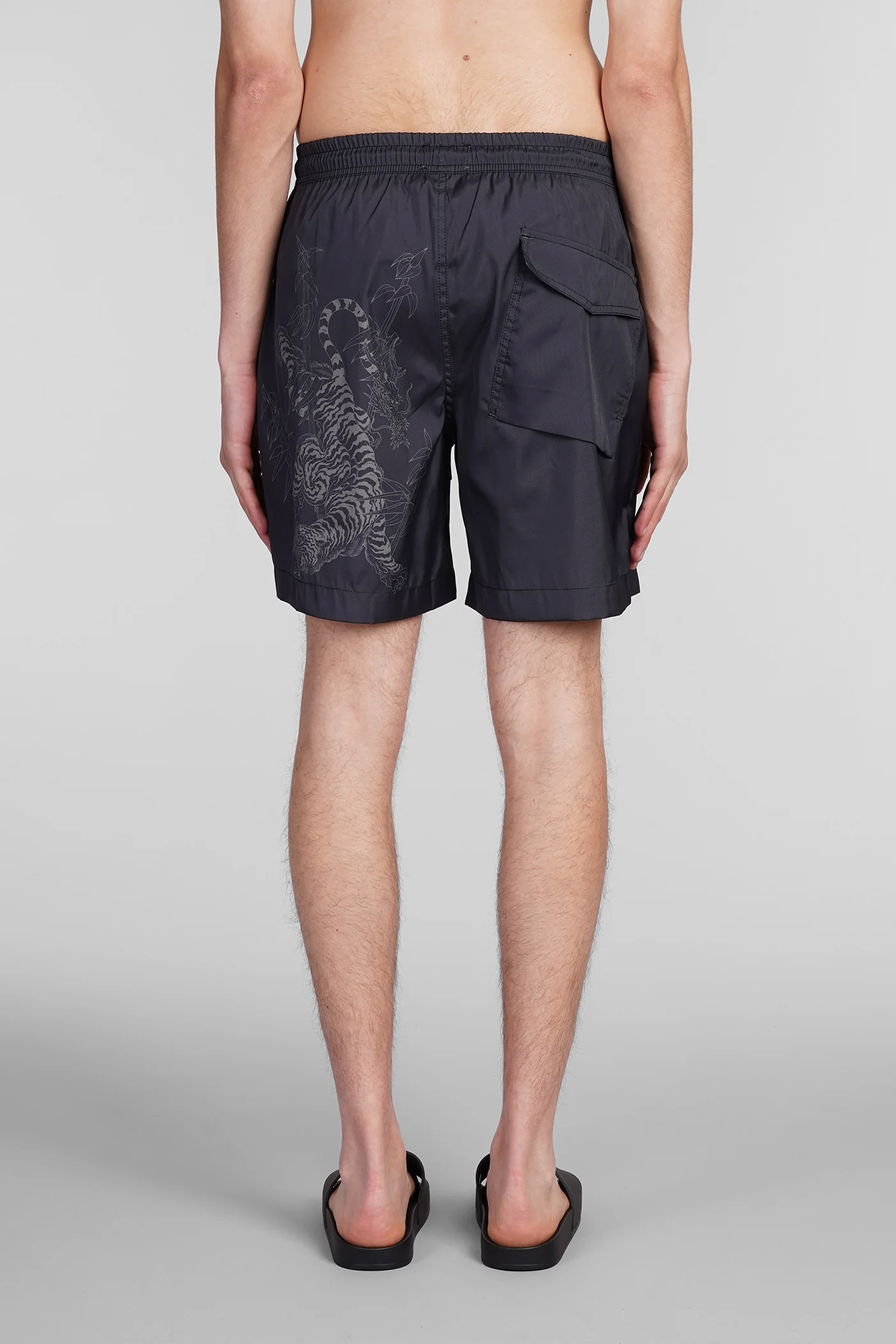 Beachwear in black polyester - Image 2