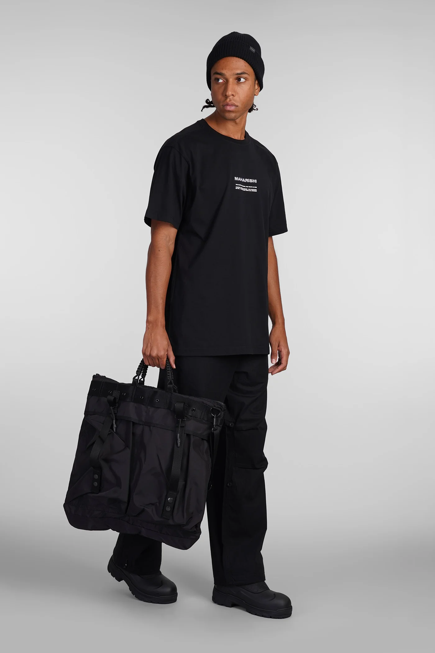 Pants in black cotton - Image 2