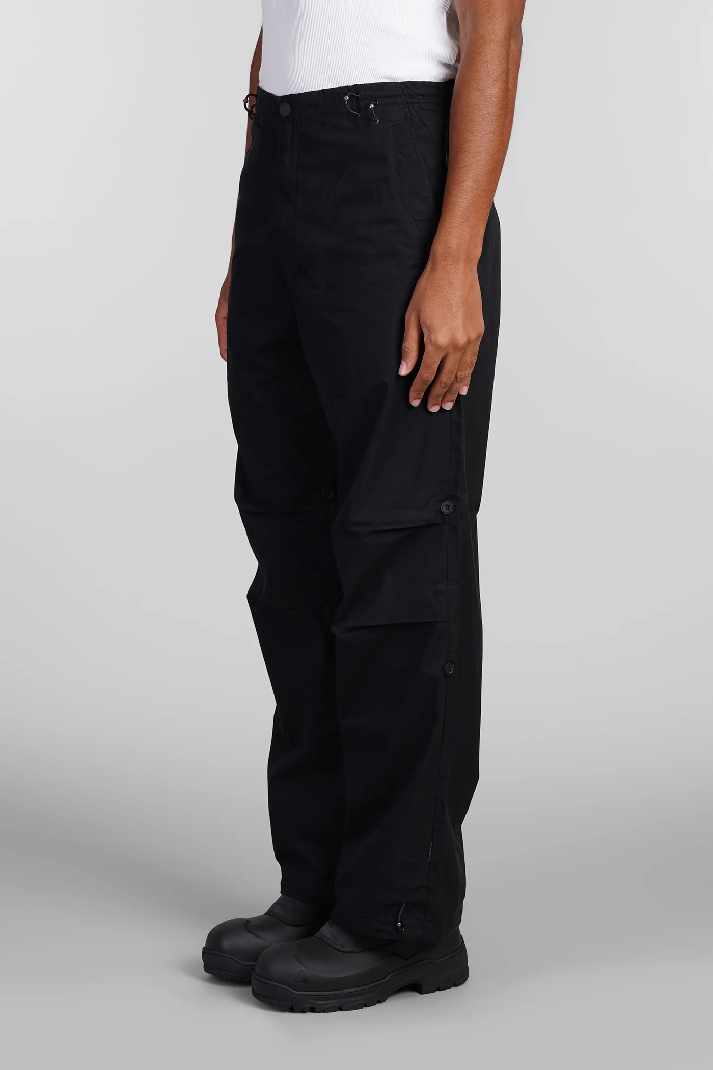 Pants in black cotton - Image 4