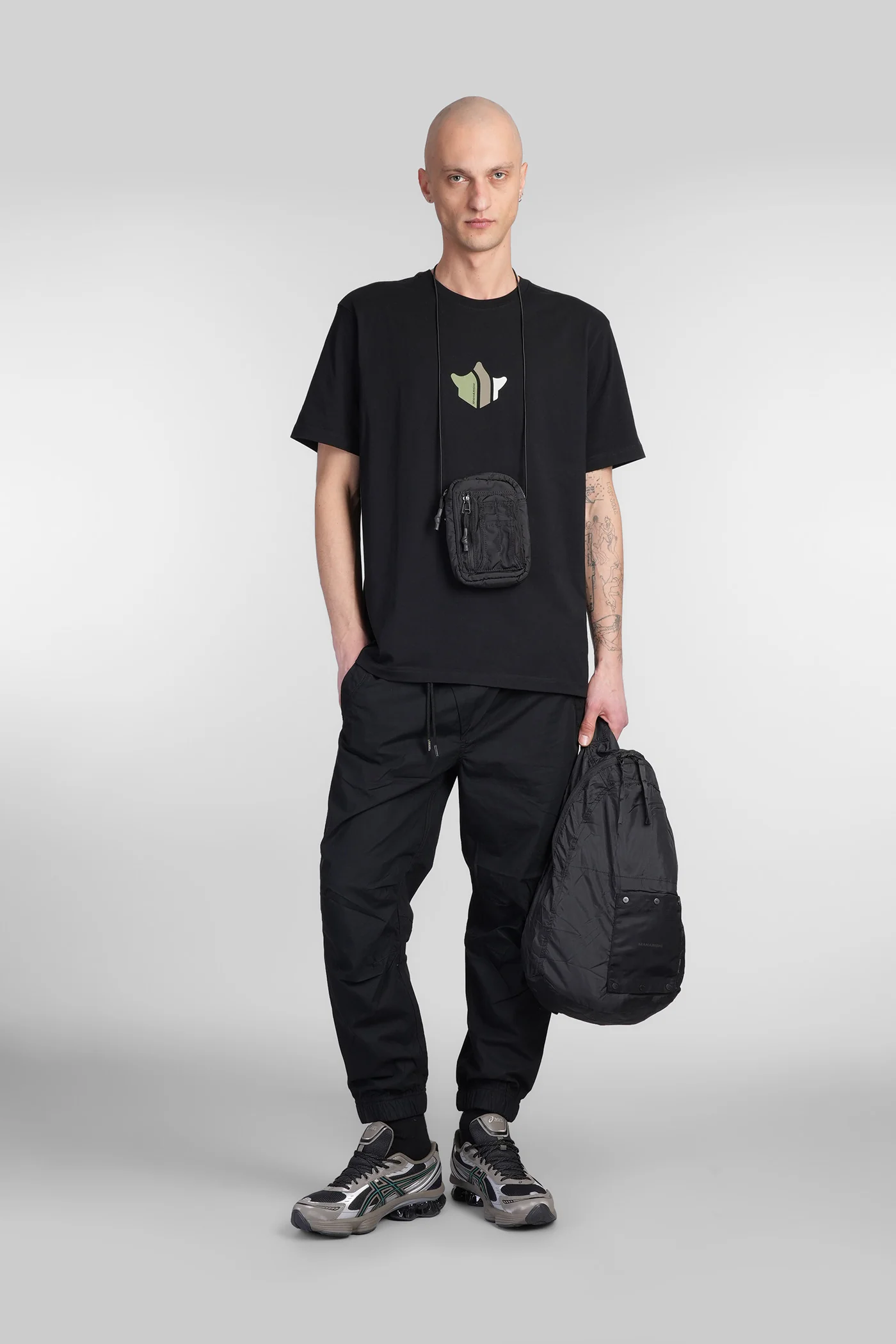 Pants in black cotton - Image 2