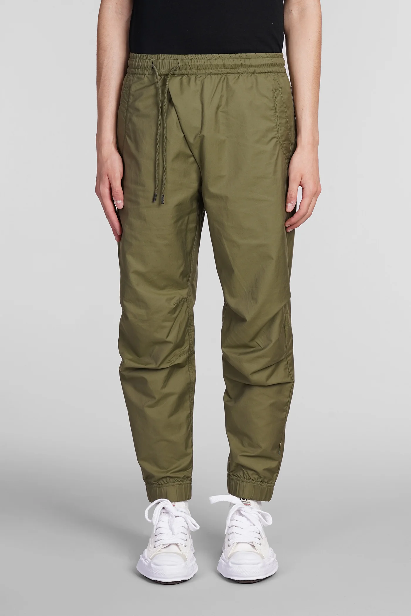 Pants in green cotton