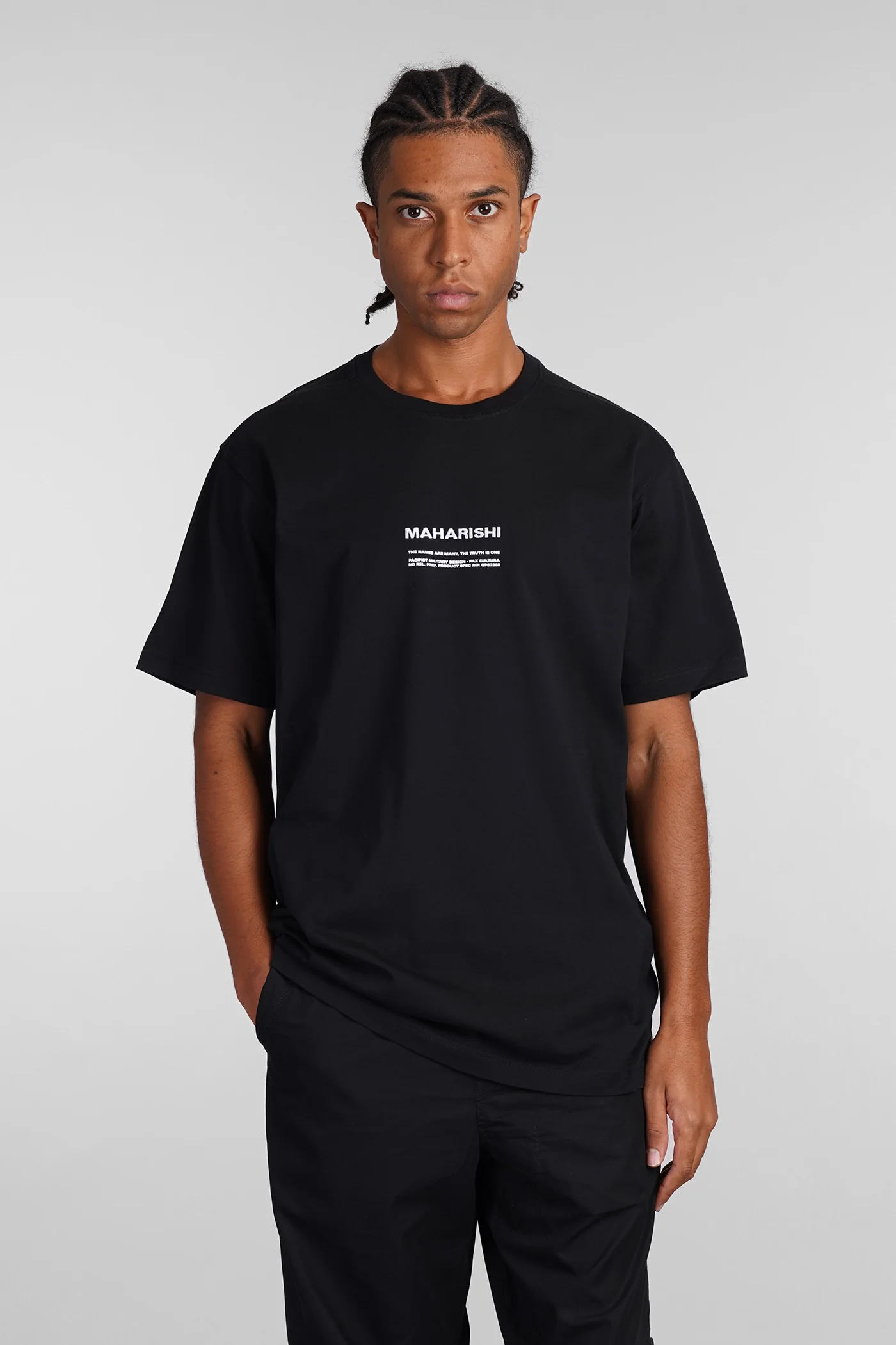Pax cultura T-Shirt in black cotton