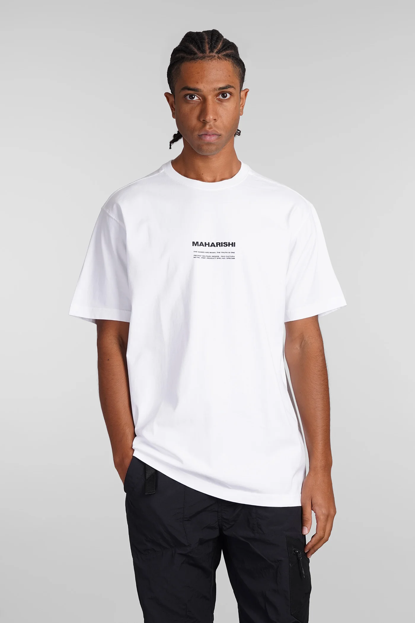 Pax cultura T-Shirt in white cotton