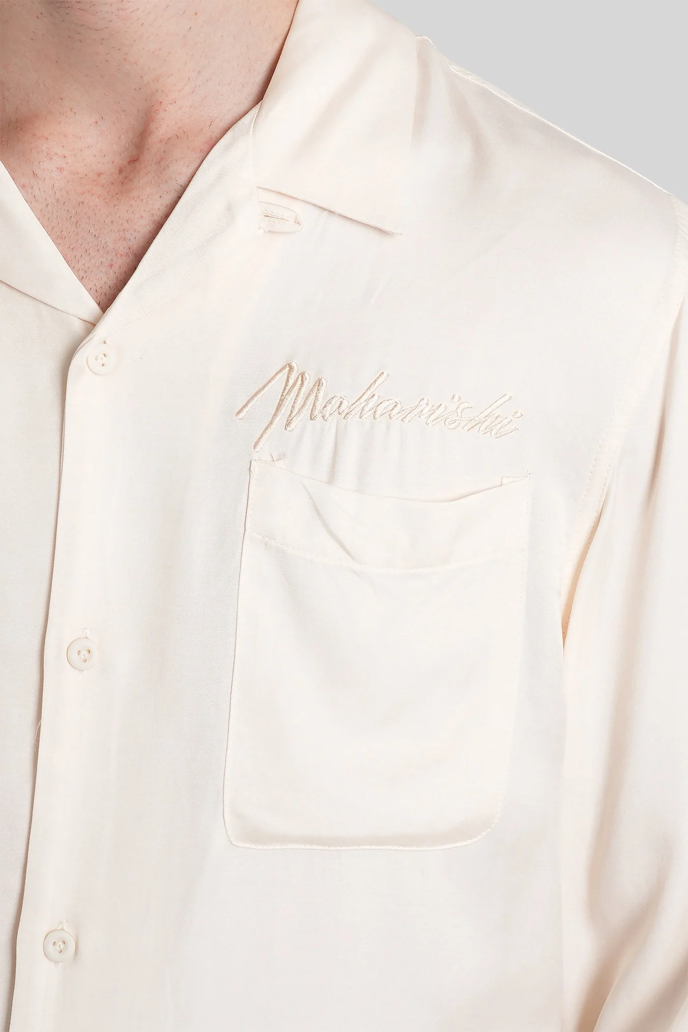 Shirt in beige polyamide polyester - Image 5