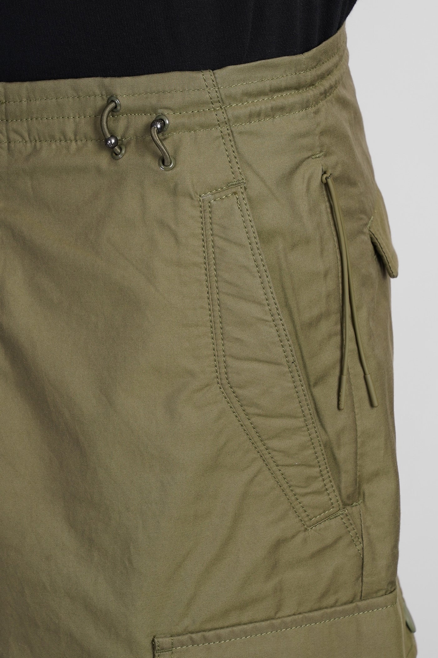 Shorts in green cotton - Image 5