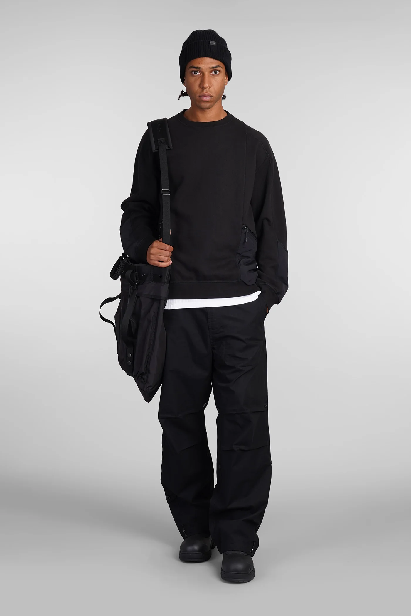 Sweatshirt in black cotton - Image 2