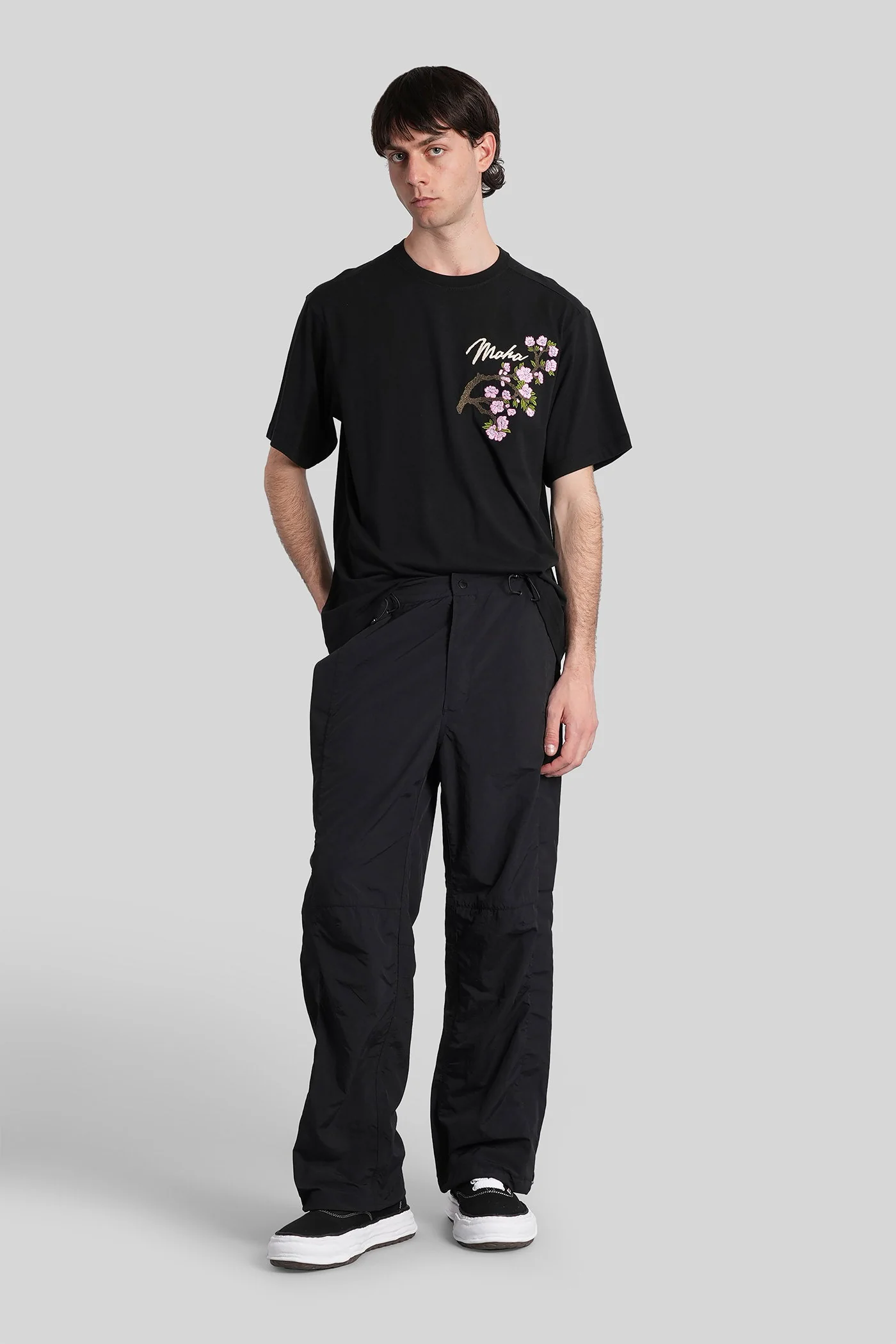 T-Shirt in black cotton - Image 2