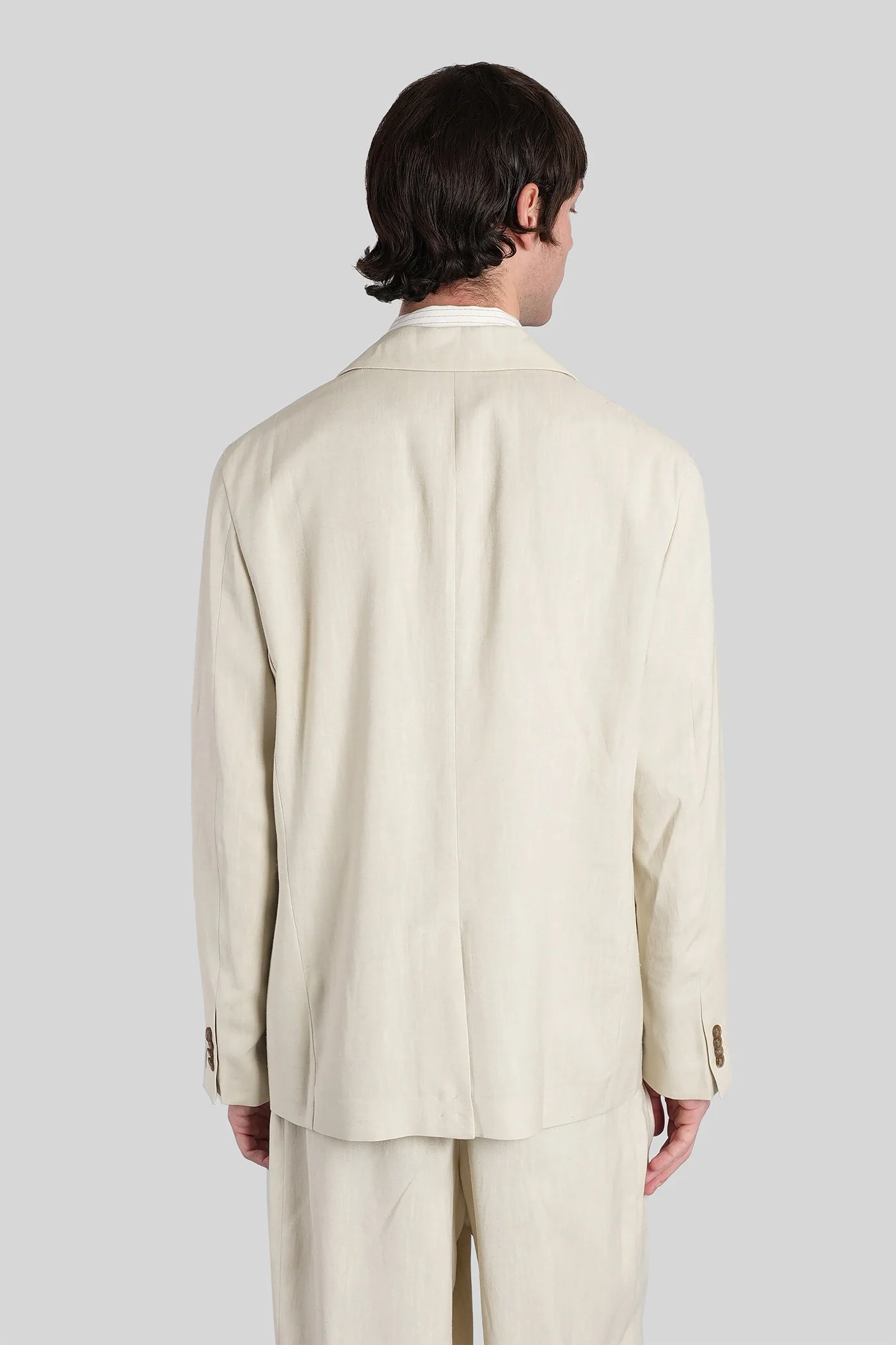 Blazer in beige viscose - Image 3