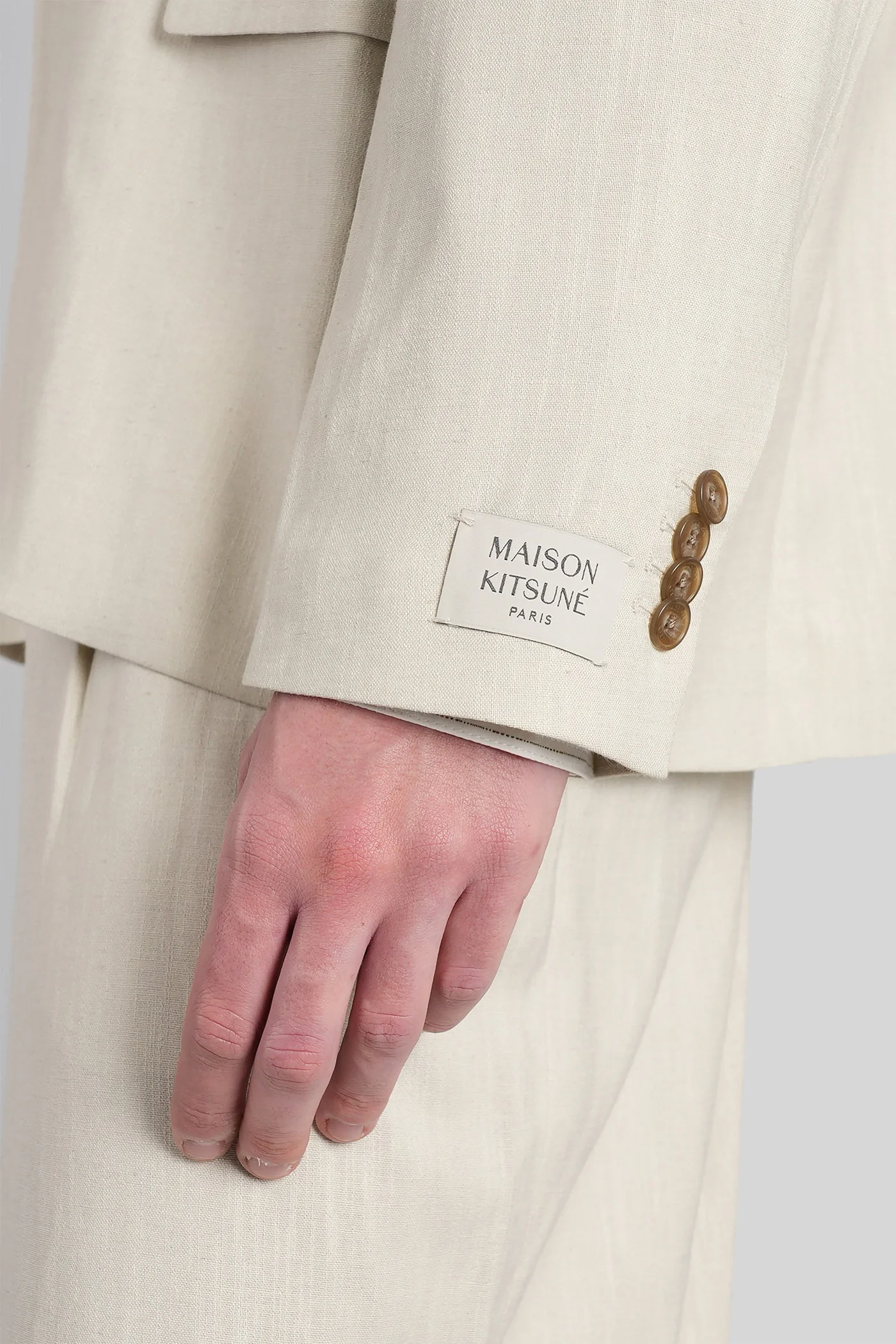 Blazer in beige viscose - Image 5