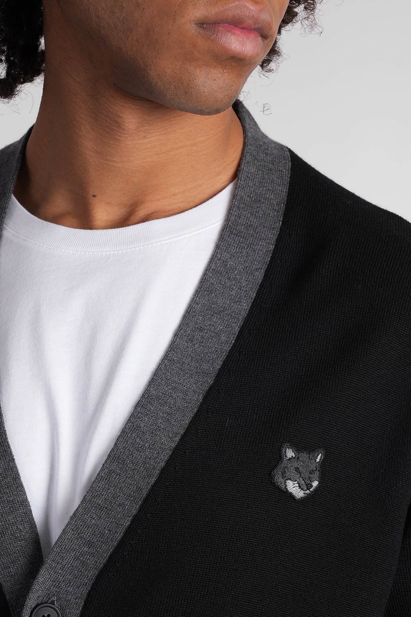 Cardigan in black wool - Image 5