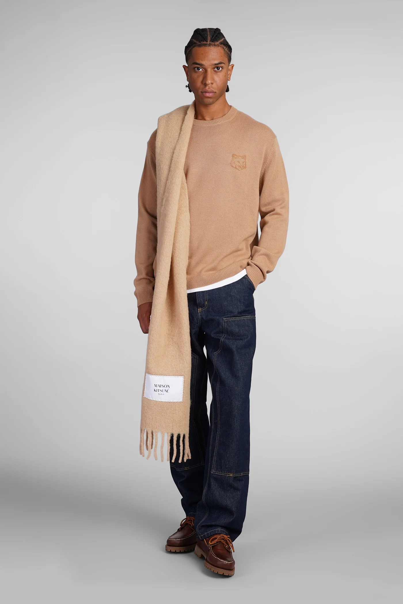 Knitwear in beige wool - Image 2