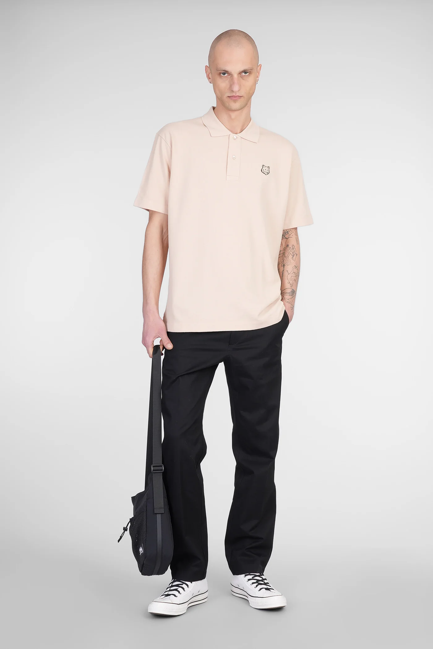 Polo in beige cotton - Image 2