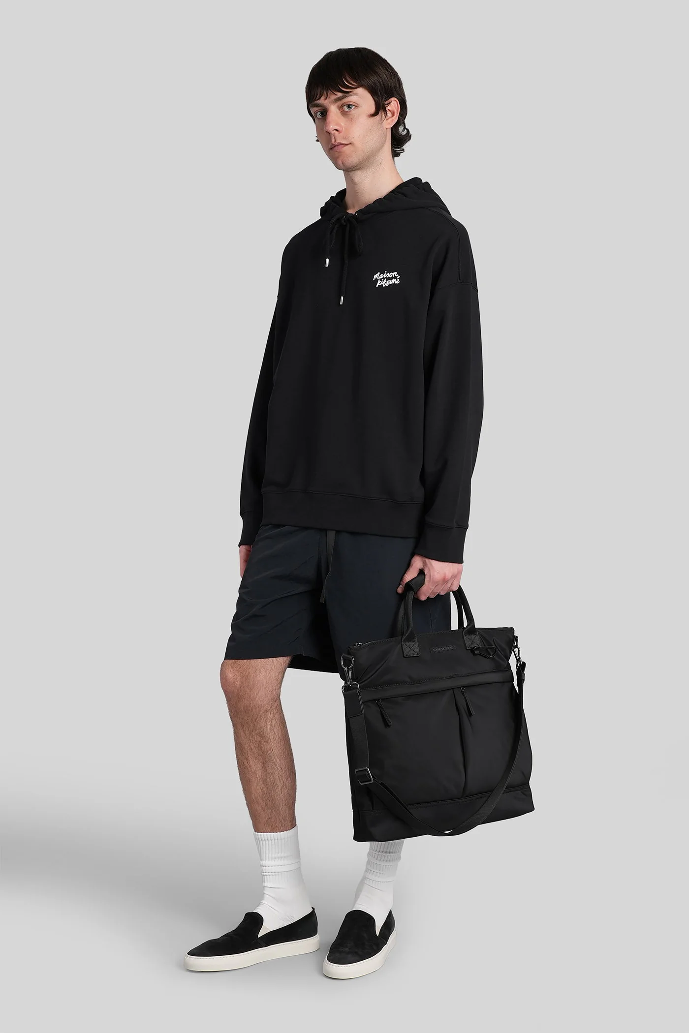 Shorts in black polyamide - Image 2