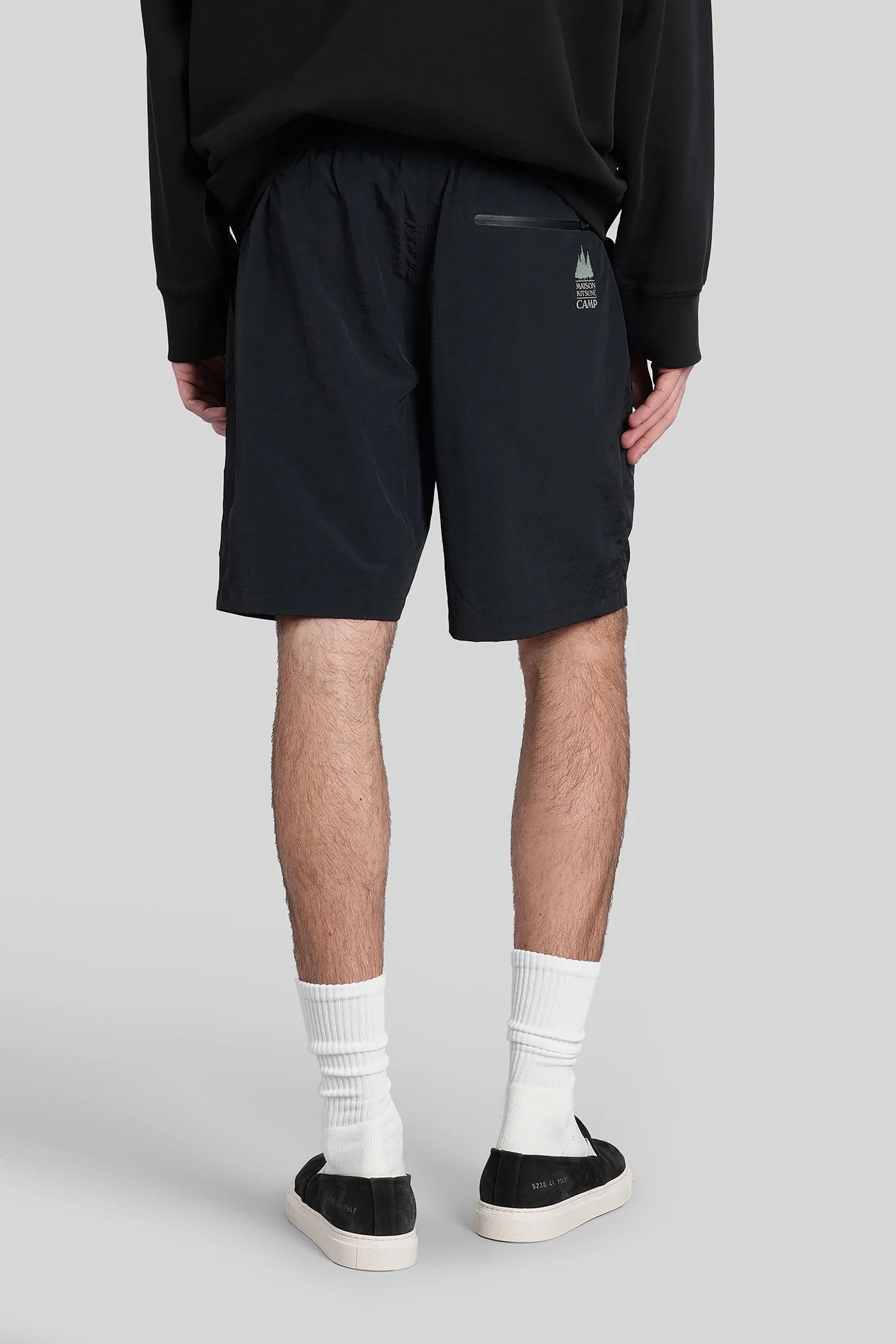 Shorts in black polyamide - Image 3