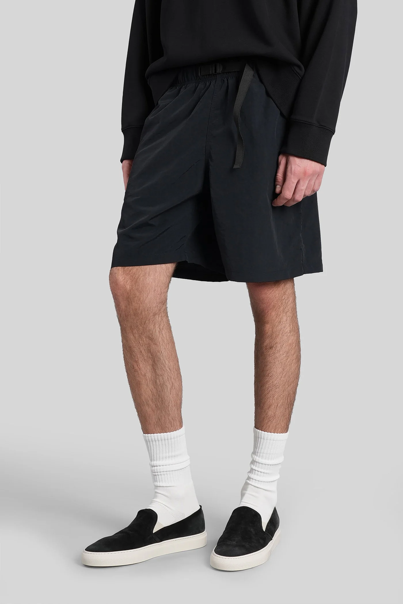 Shorts in black polyamide - Image 4