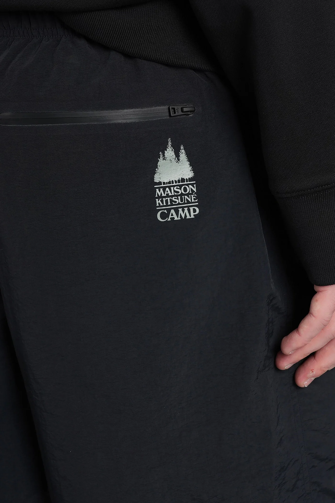 Shorts in black polyamide - Image 5