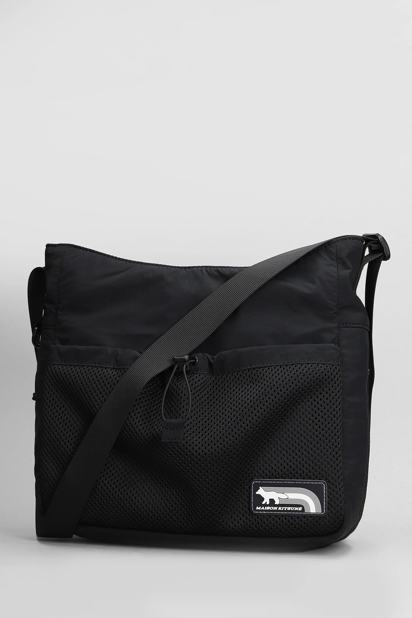 Shoulder bag in black nylon - Image 2