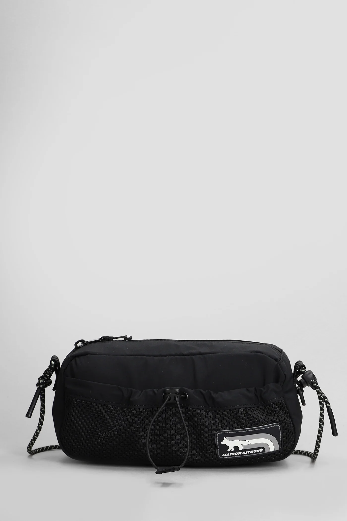 Shoulder bag in black polyamide