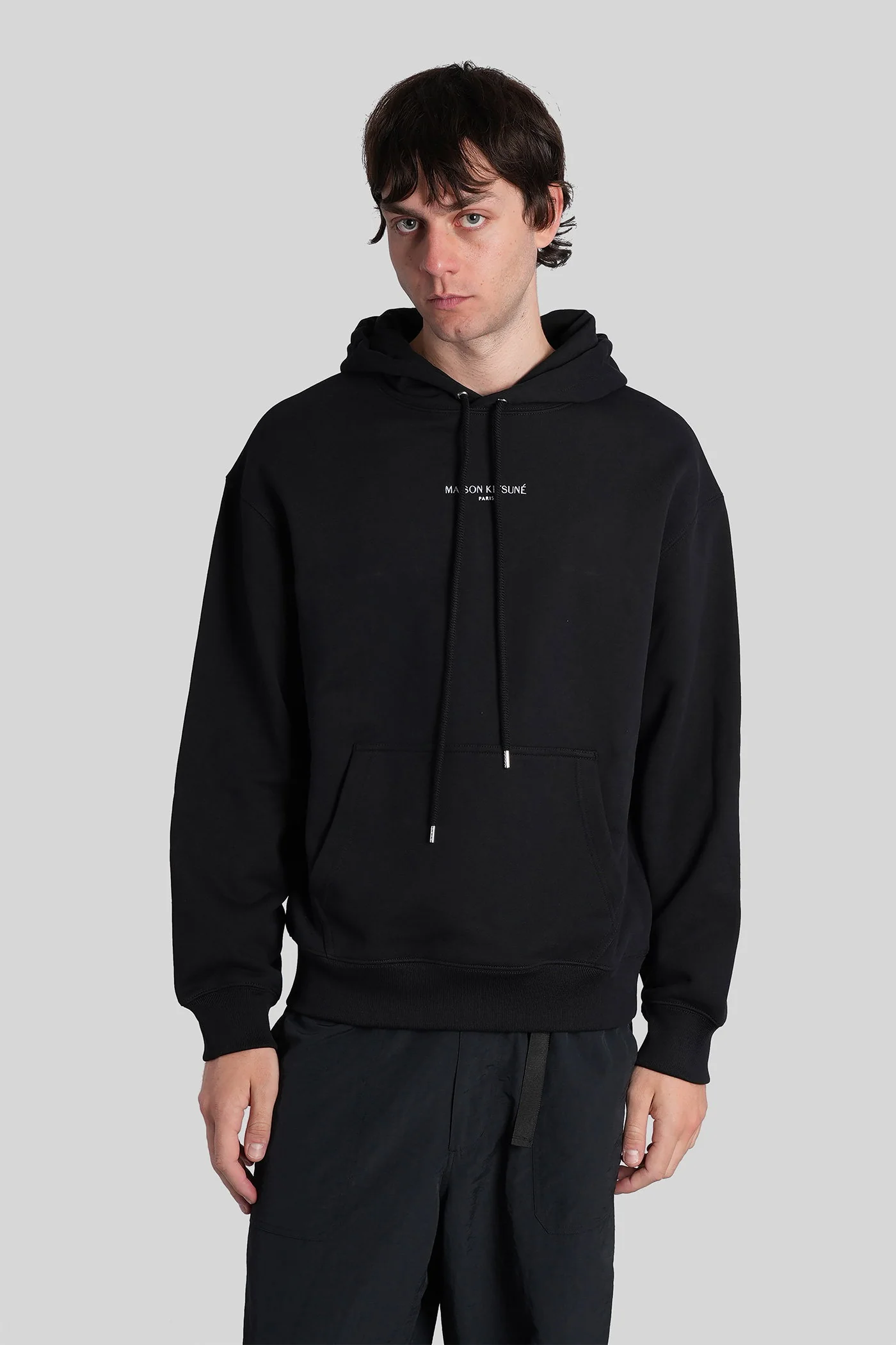 Sweatshirt in black cotton