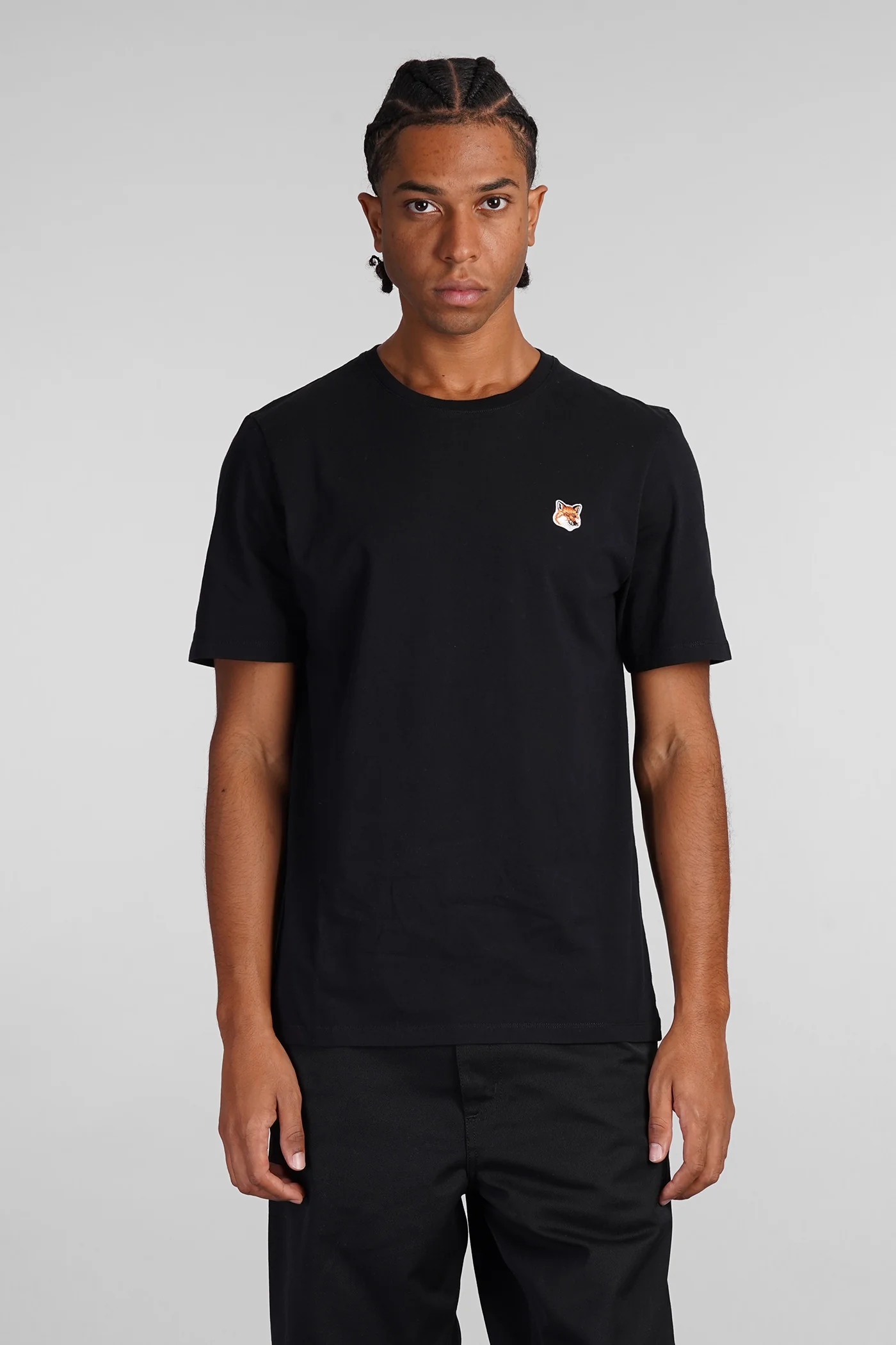 T-Shirt in black cotton