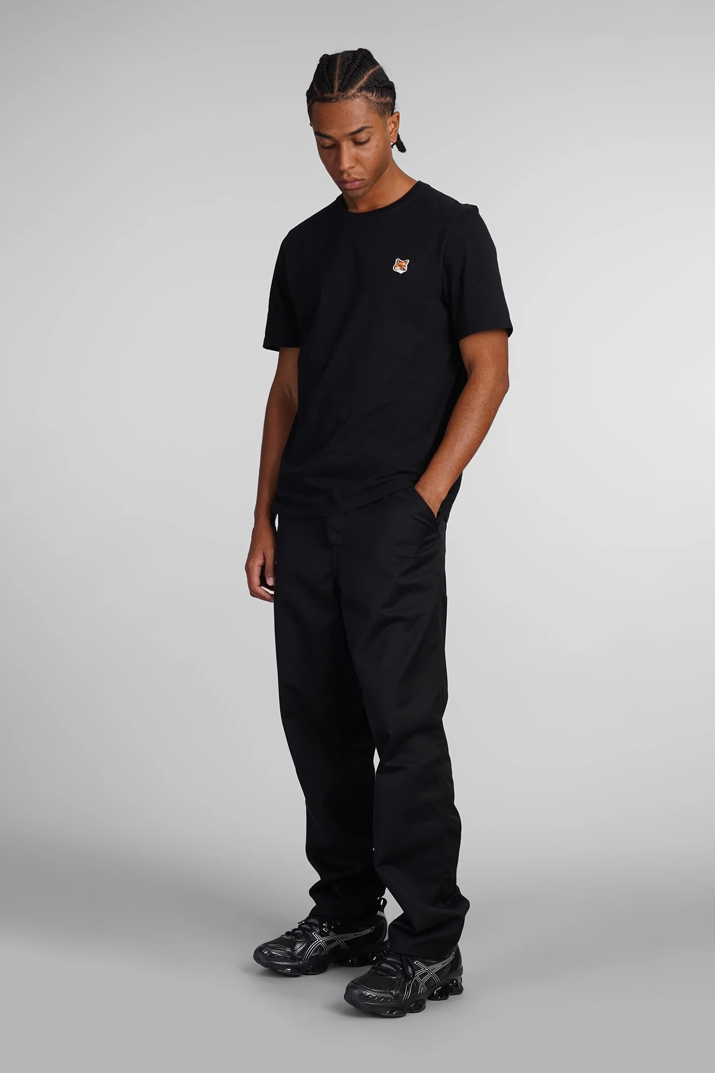 T-Shirt in black cotton - Image 2