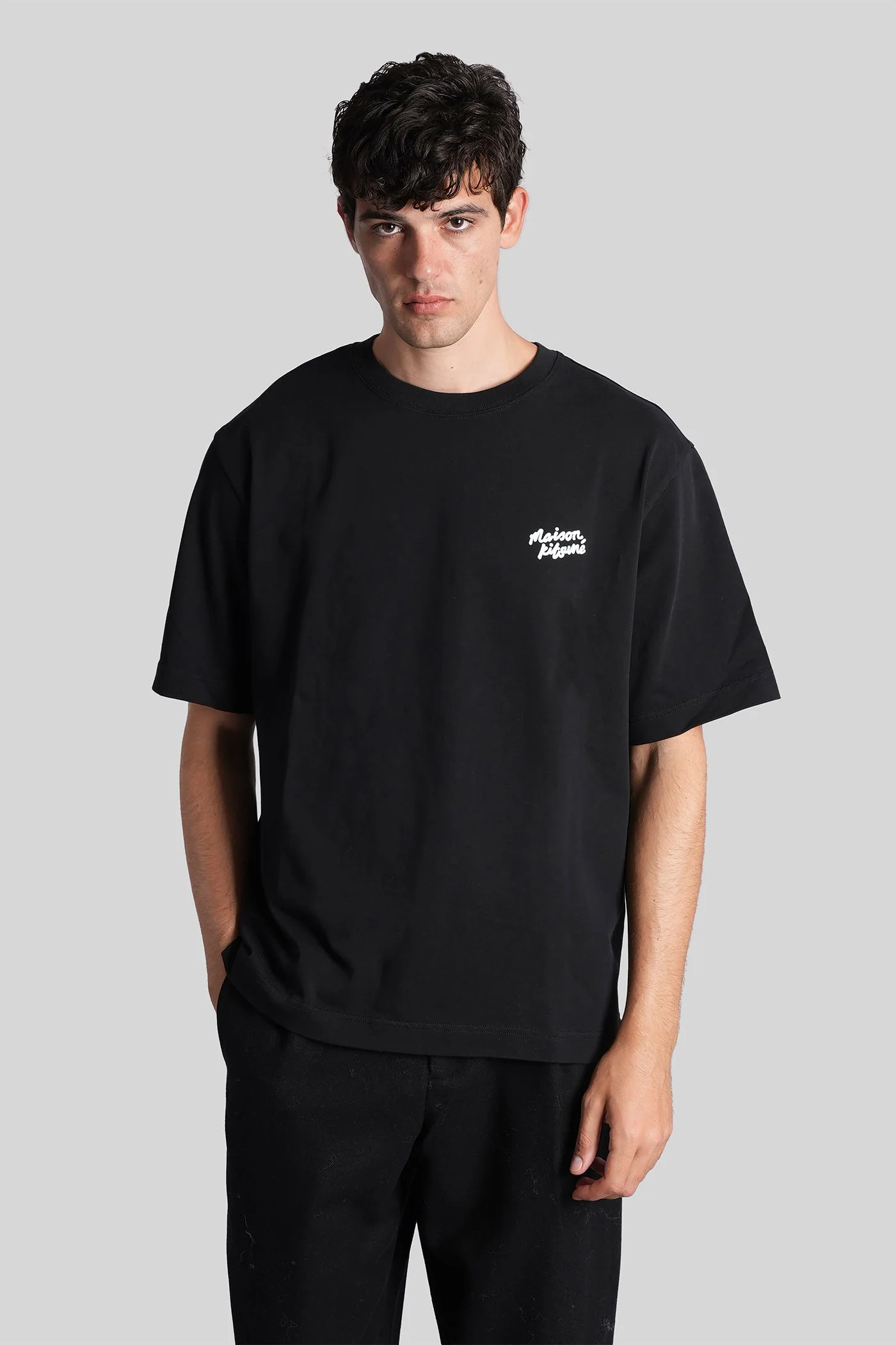 T-Shirt in black cotton