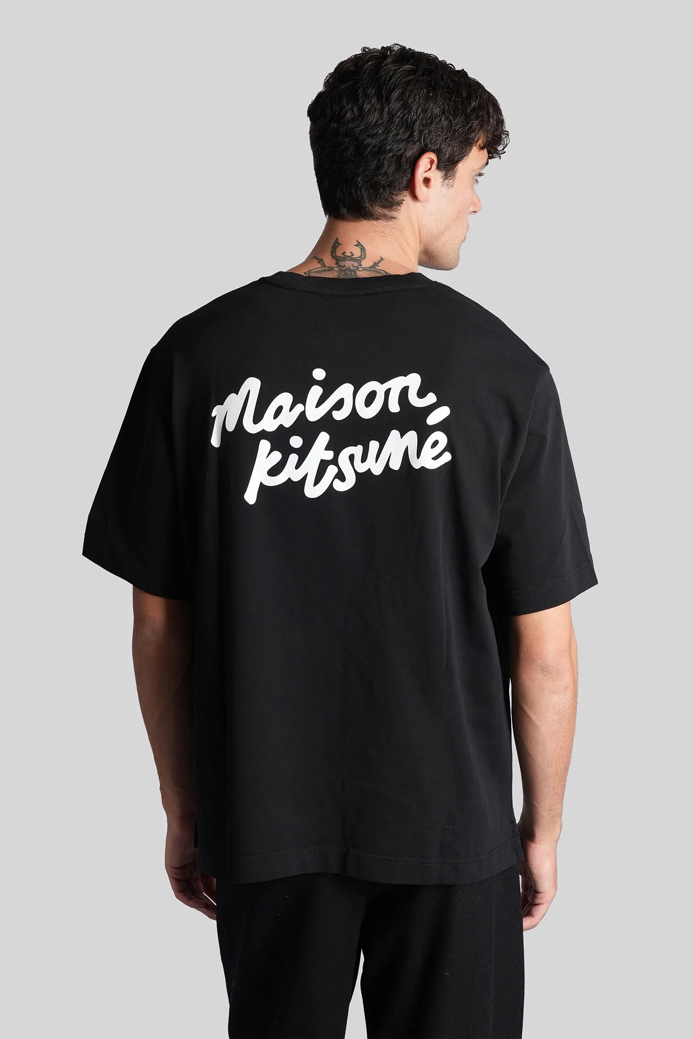 T-Shirt in black cotton - Image 3