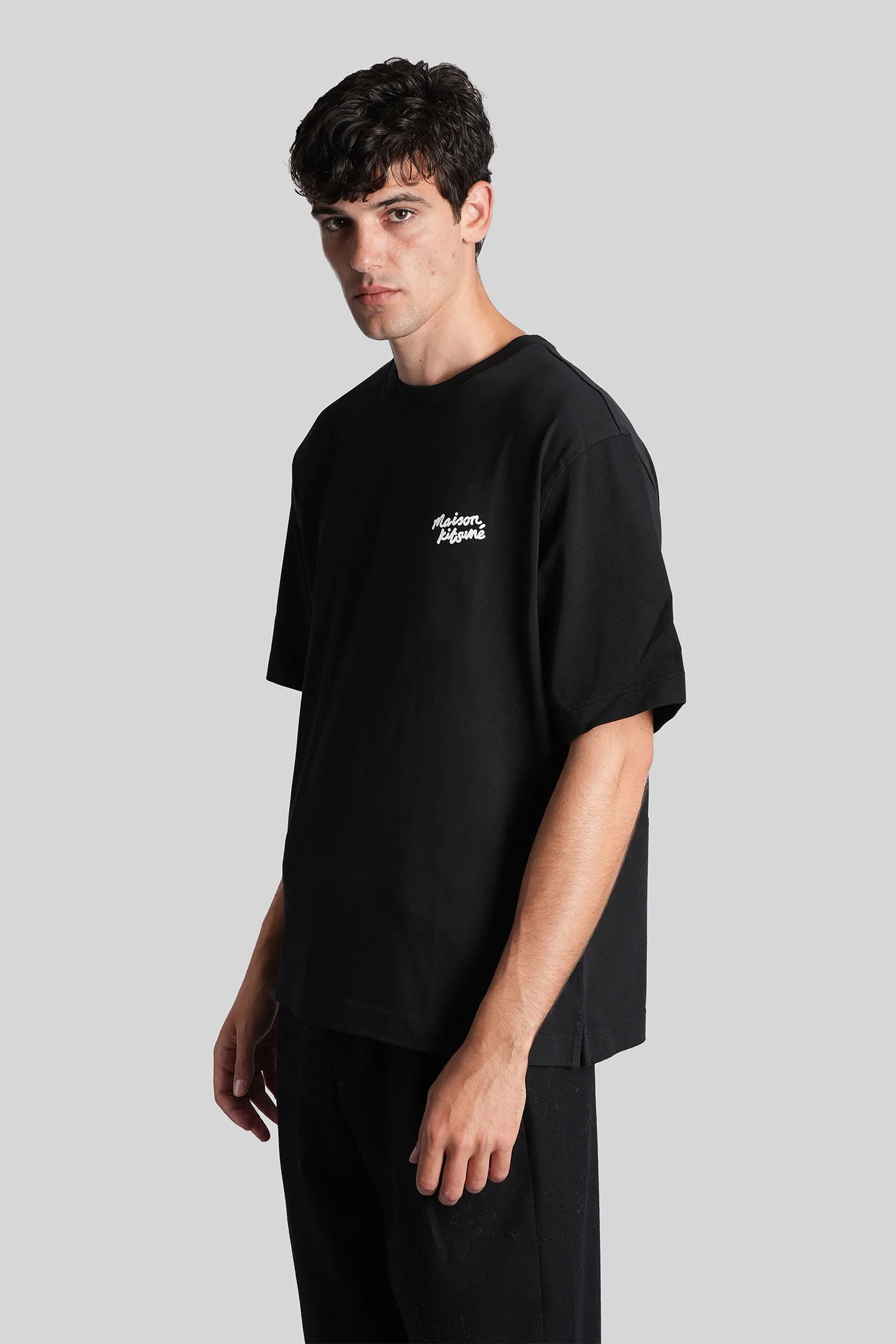 T-Shirt in black cotton - Image 4