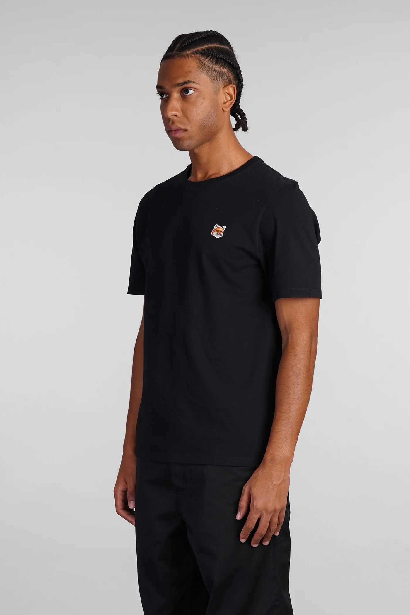 T-Shirt in black cotton - Image 4