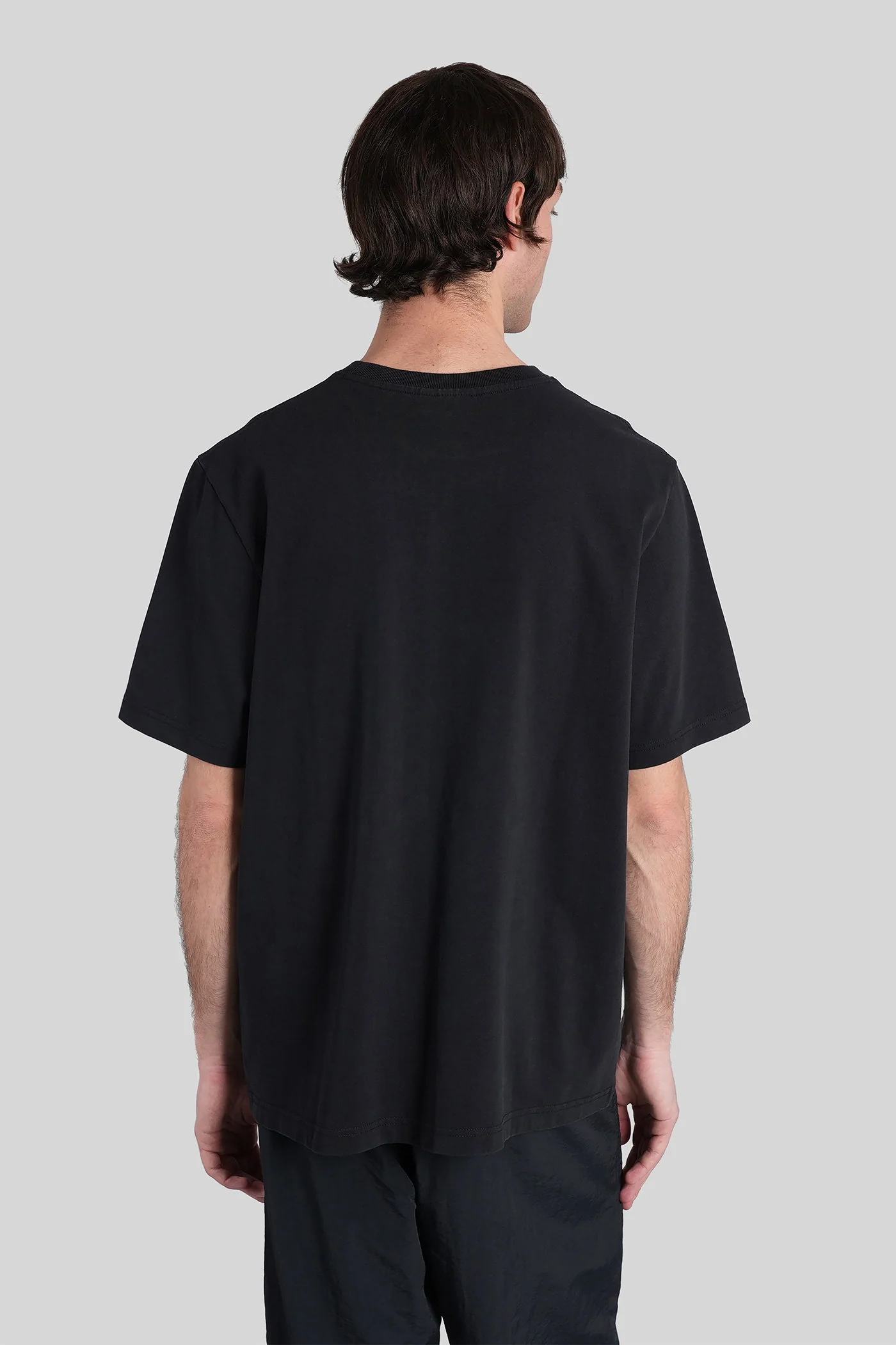 T-Shirt in black cotton - Image 3