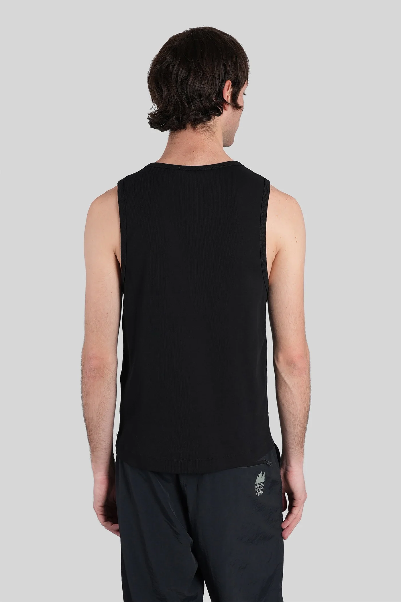 tank Top in black cotton - Image 3