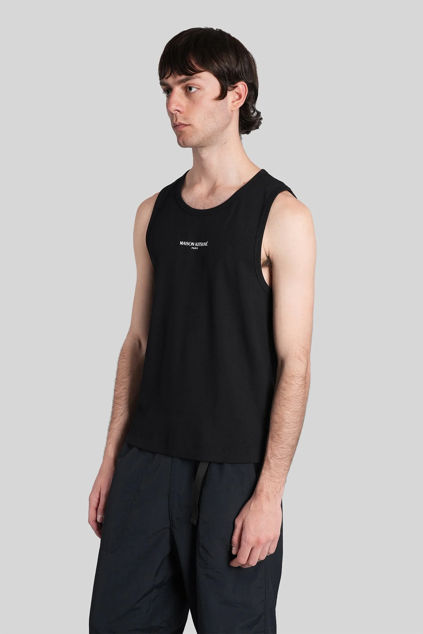 tank Top in black cotton - Image 4