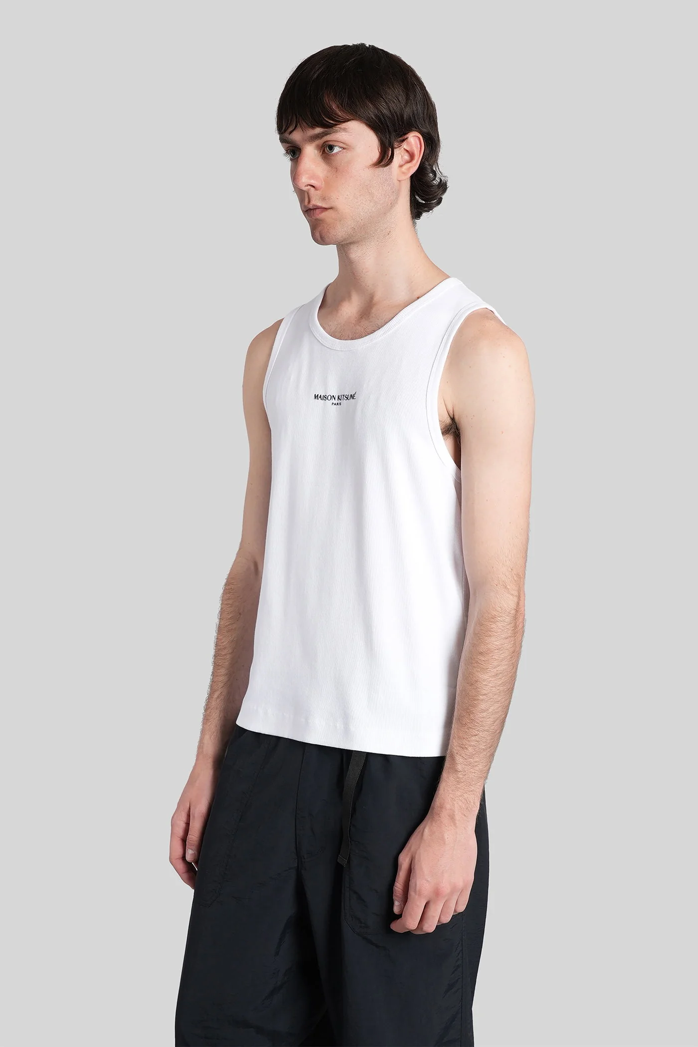 tank Top in white cotton - Image 4