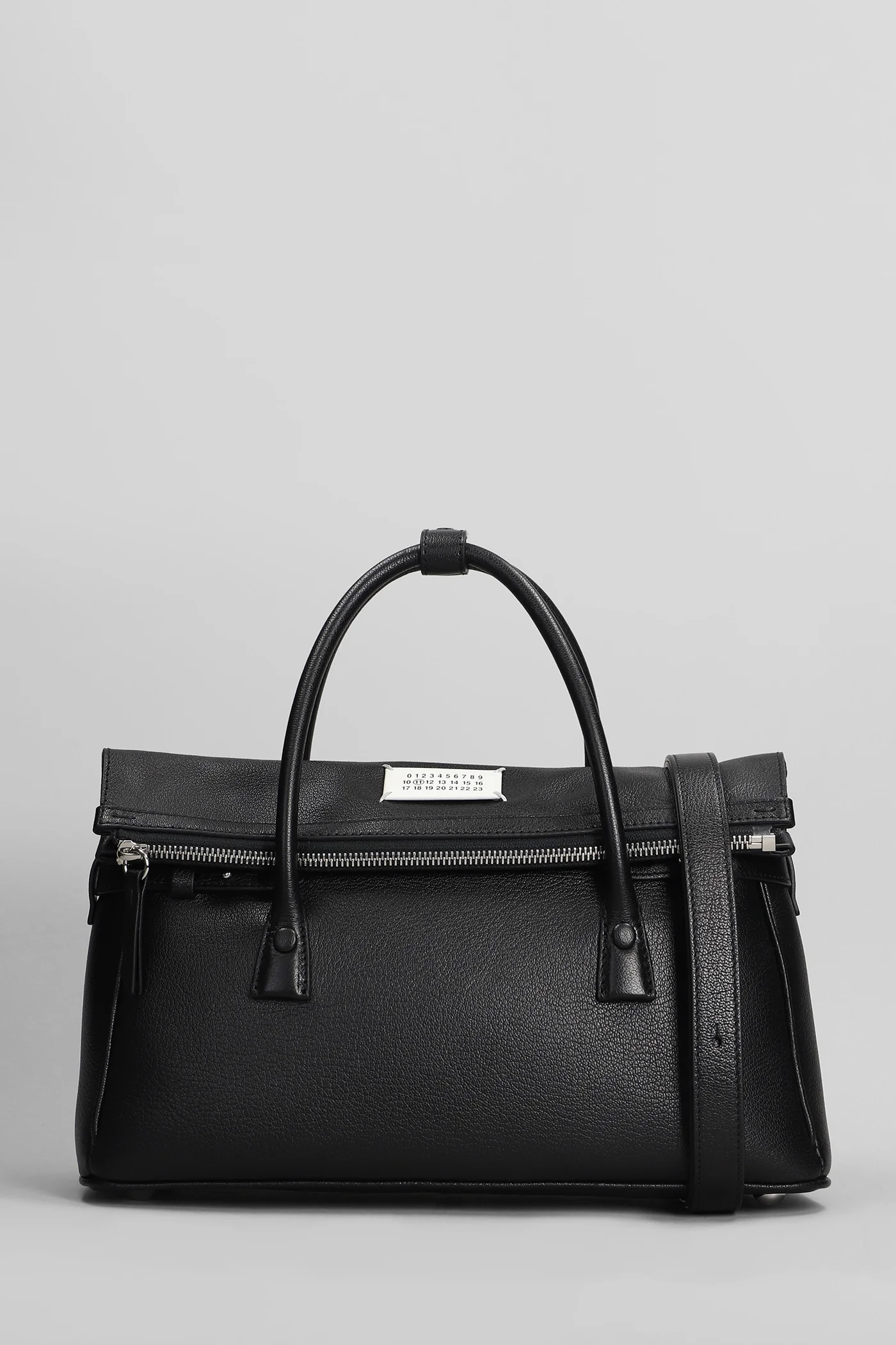 5ac Hand bag in black leather