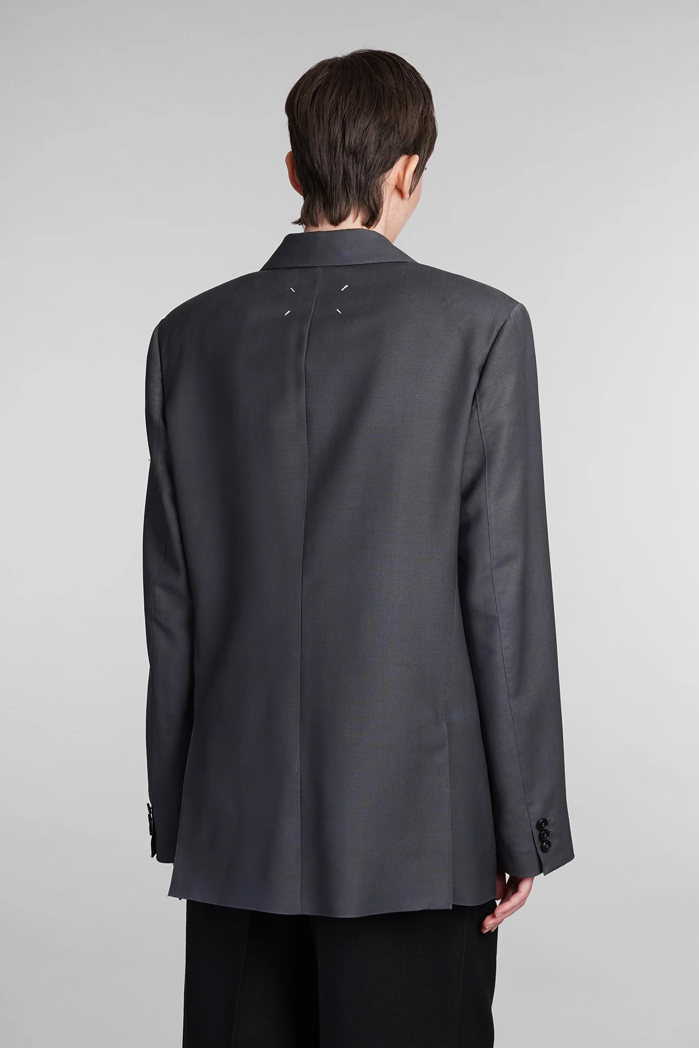Blazer in grey wool - Image 18