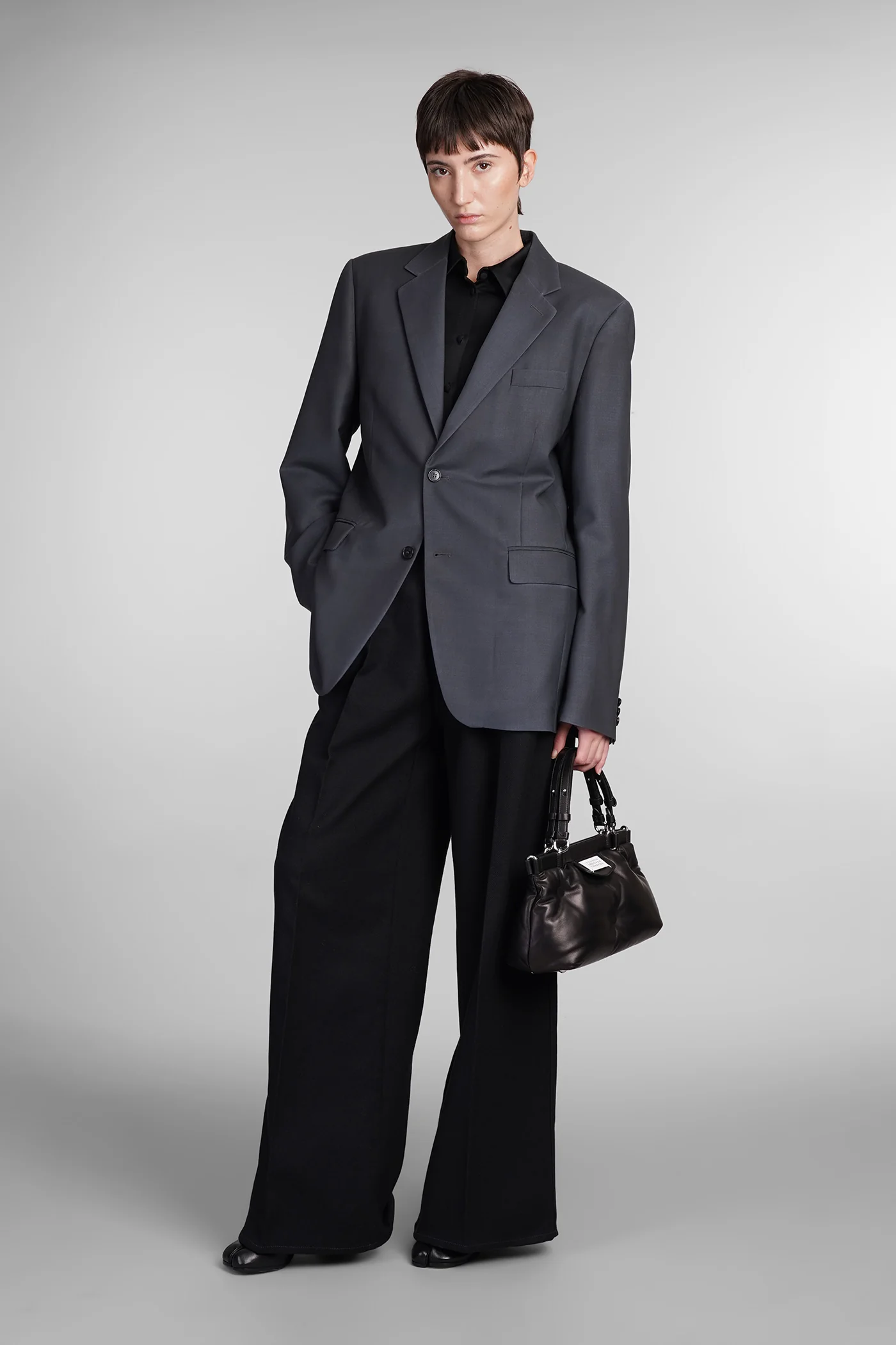 Blazer in grey wool - Image 2