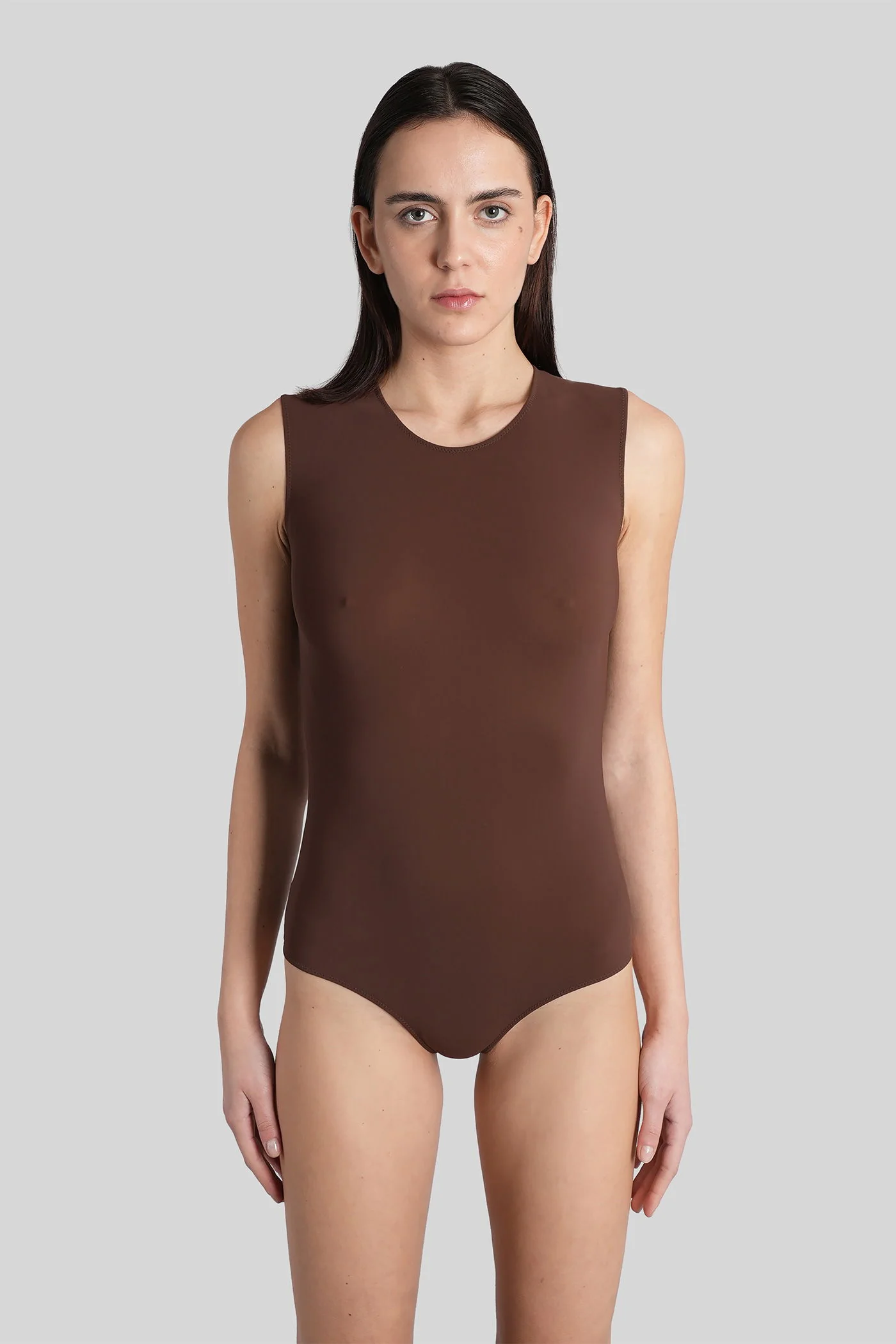 Body in brown polyamide